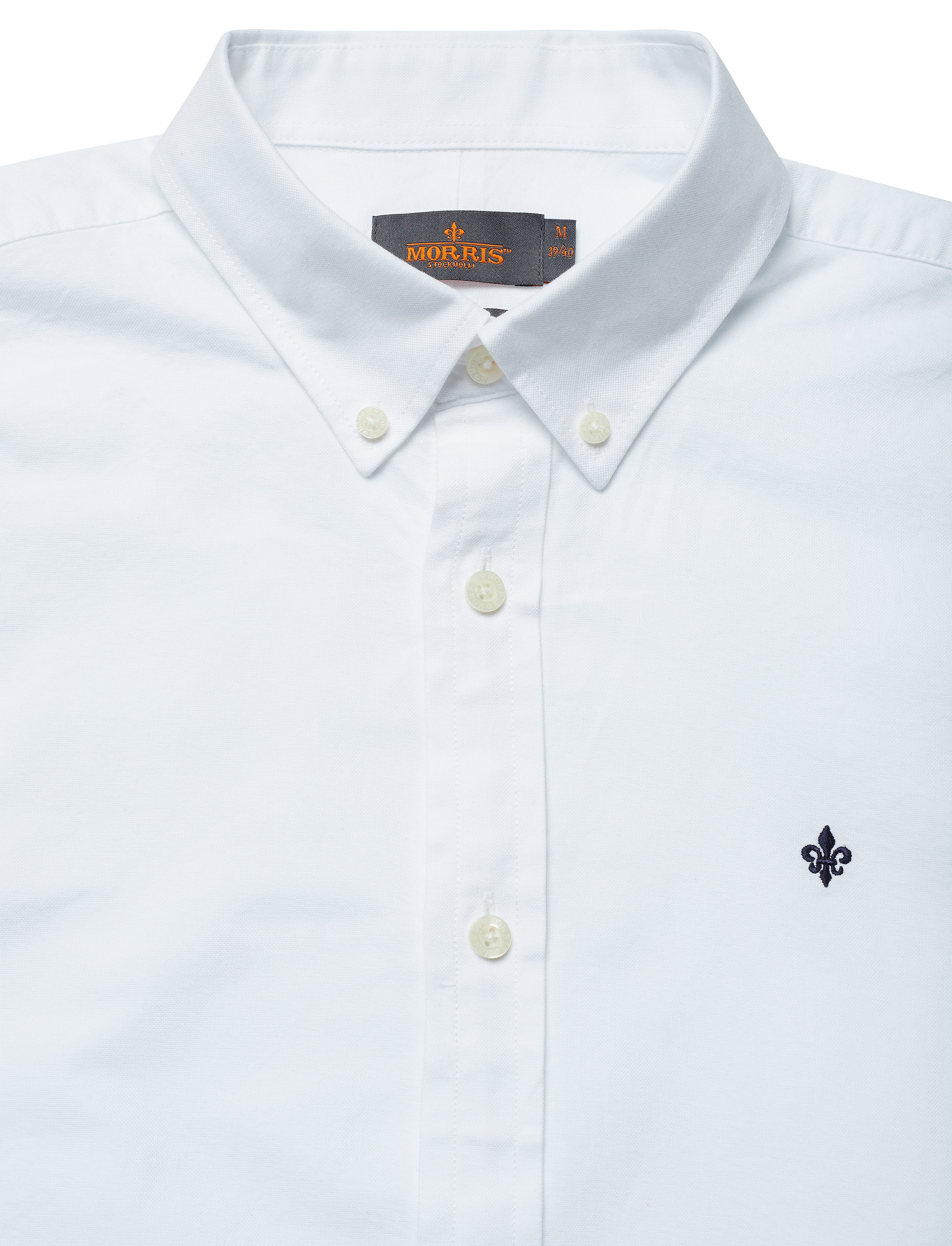 Morris - Oxford Button Down Shirt - oxford stila krekli - white - 5