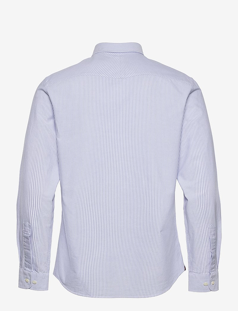 Morris - Oxford Striped BD Shirt - oxfordi särgid - light blue - 1