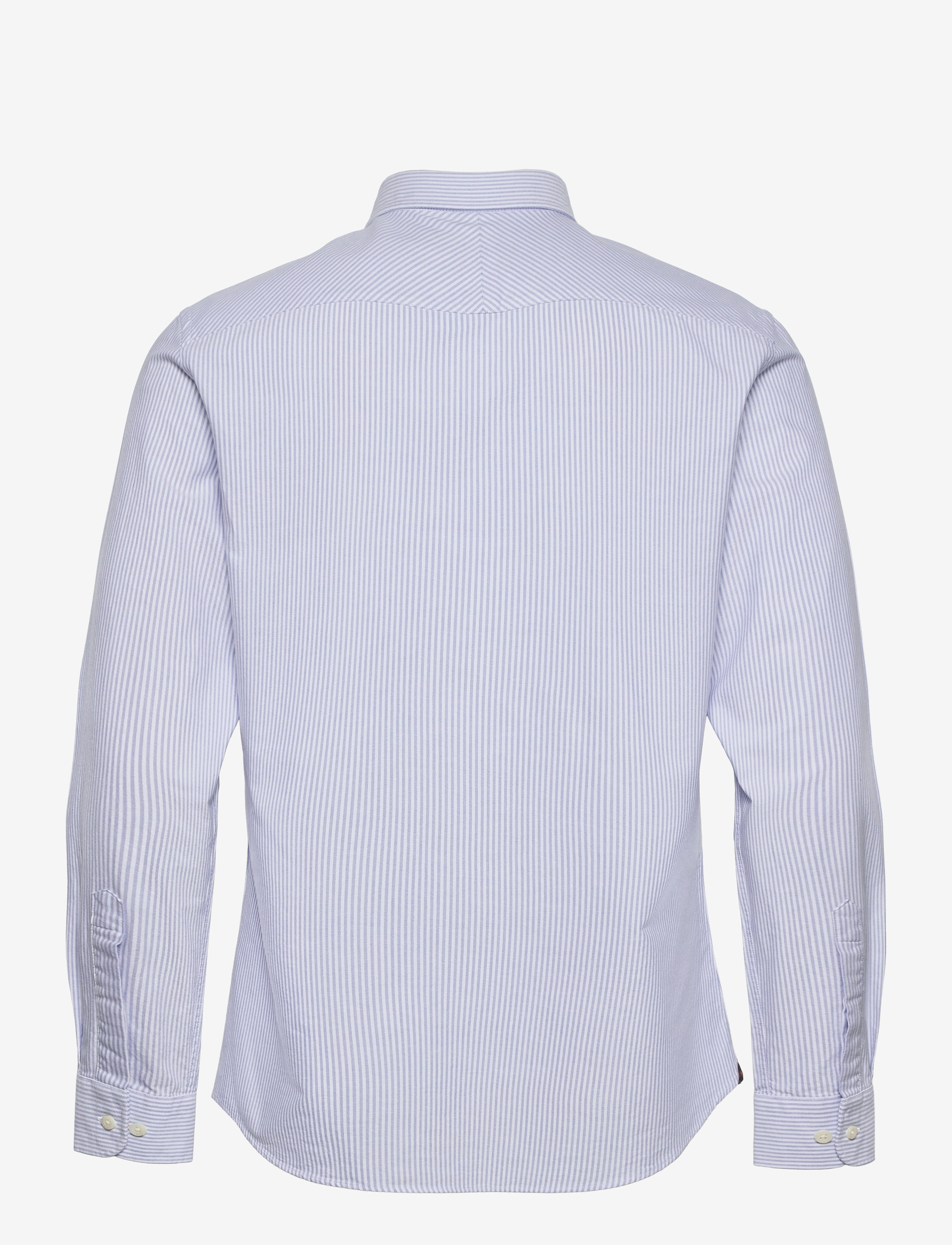 Morris - Oxford Striped BD Shirt - oxford-skjortor - light blue - 1