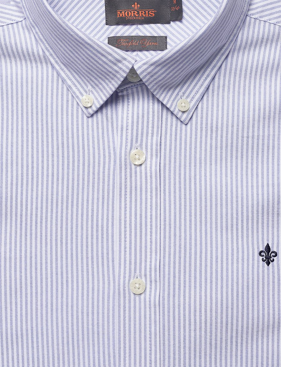 Morris - Oxford Striped BD Shirt - oxford-hemden - light blue - 2