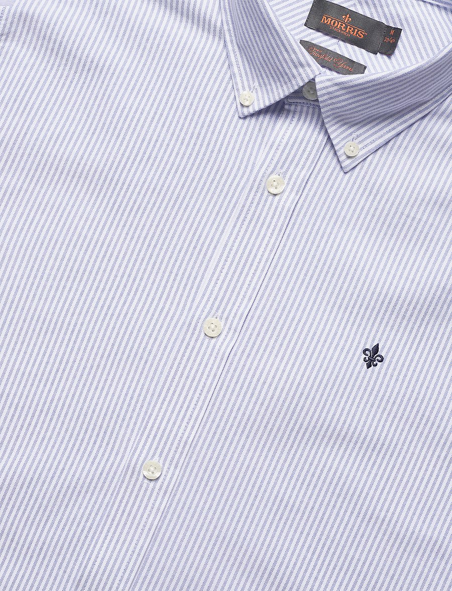 Morris - Oxford Striped BD Shirt - oxford-hemden - light blue - 3