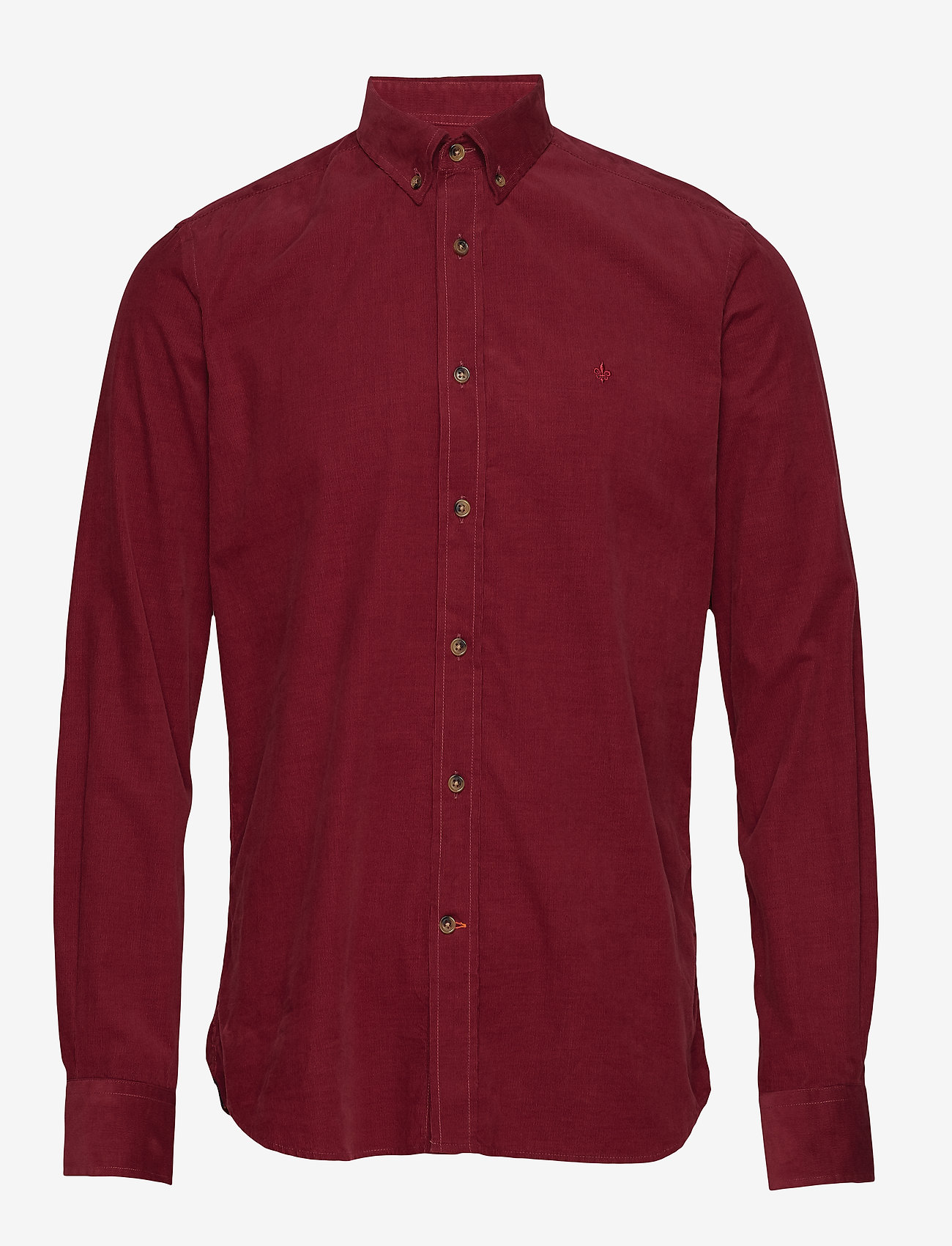 Morris - Garth Button Down Shirt - wine red - 0