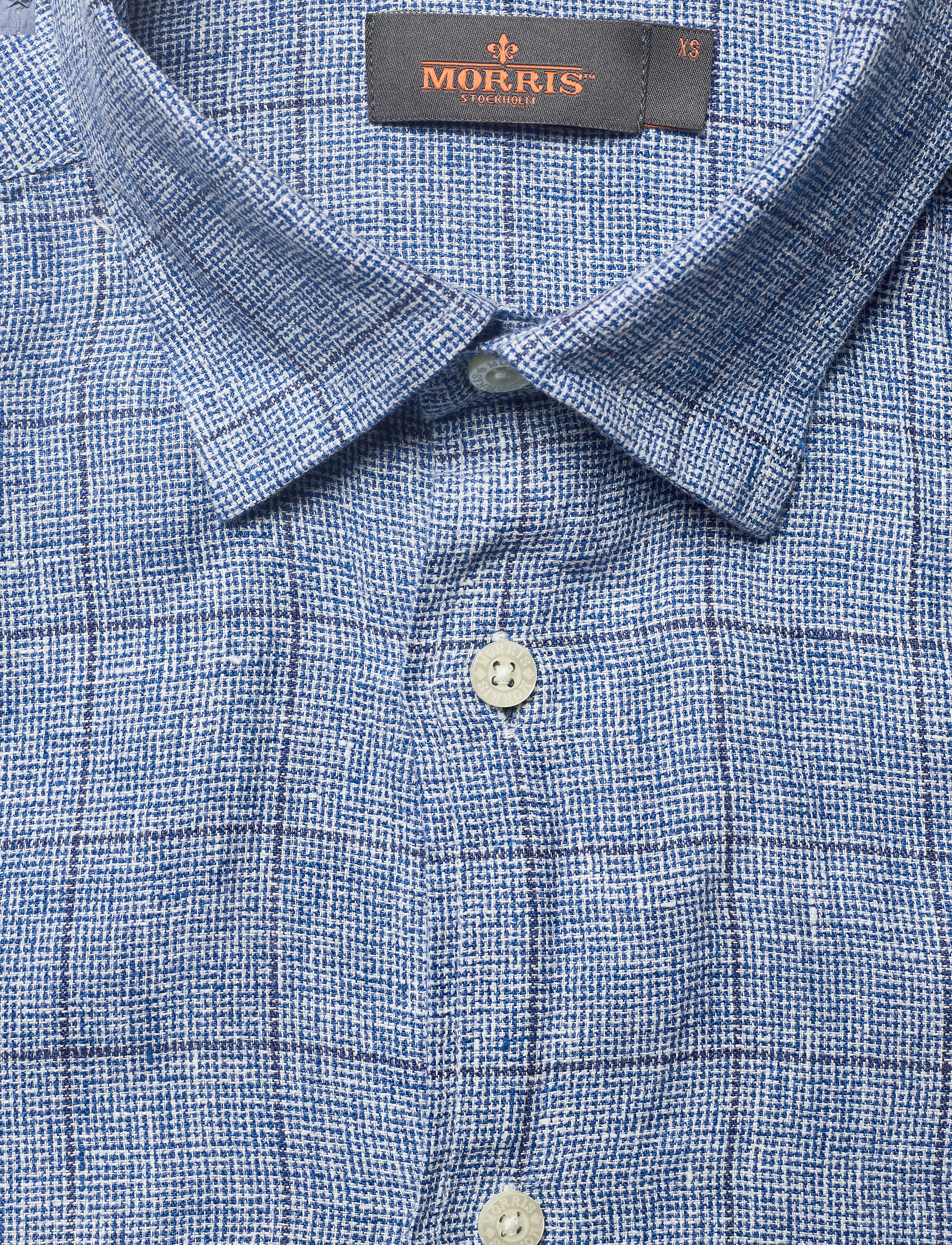 Morris - Freddie Button Under Shirt - blue - 2