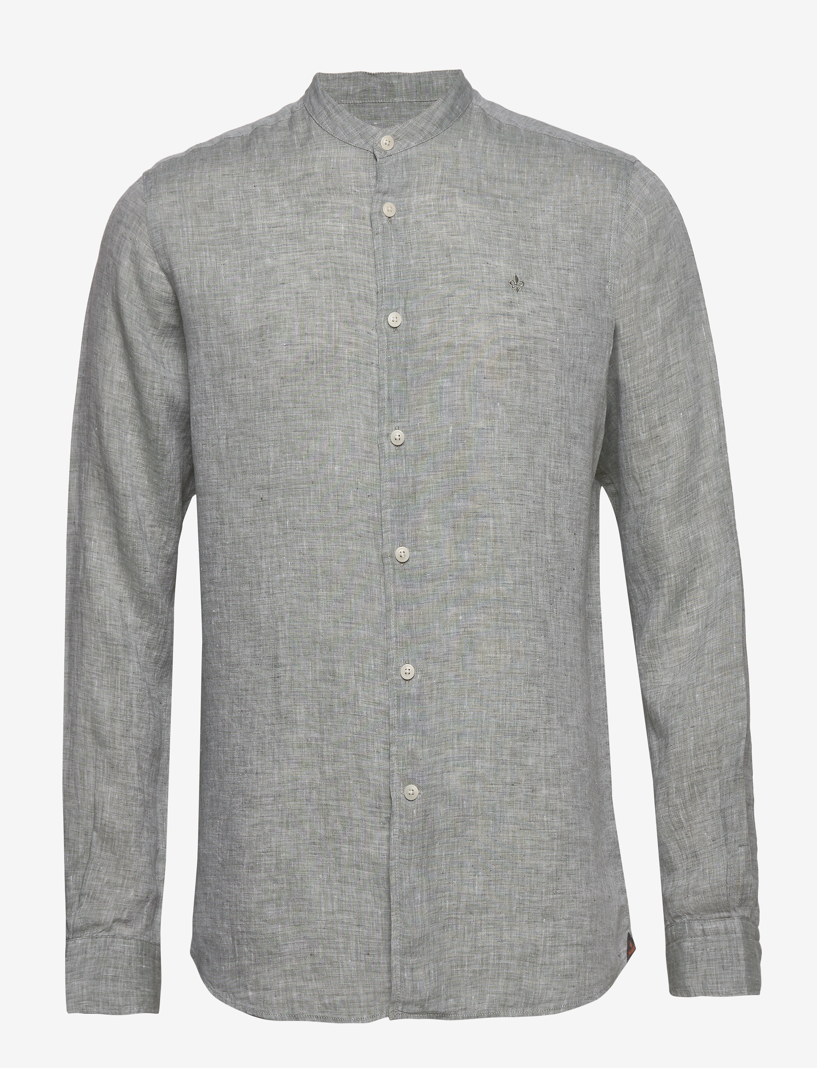 Morris - Nicolas Band Collar Shirt - green - 0