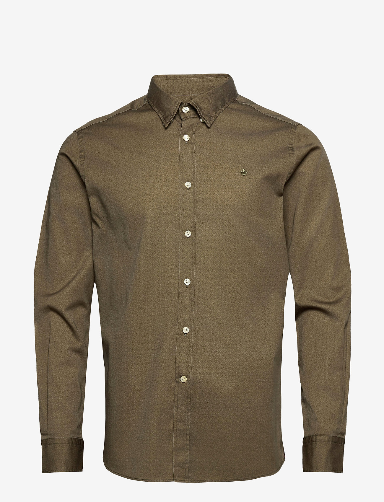 Morris - Dalton Button Under Shirt - olive - 0
