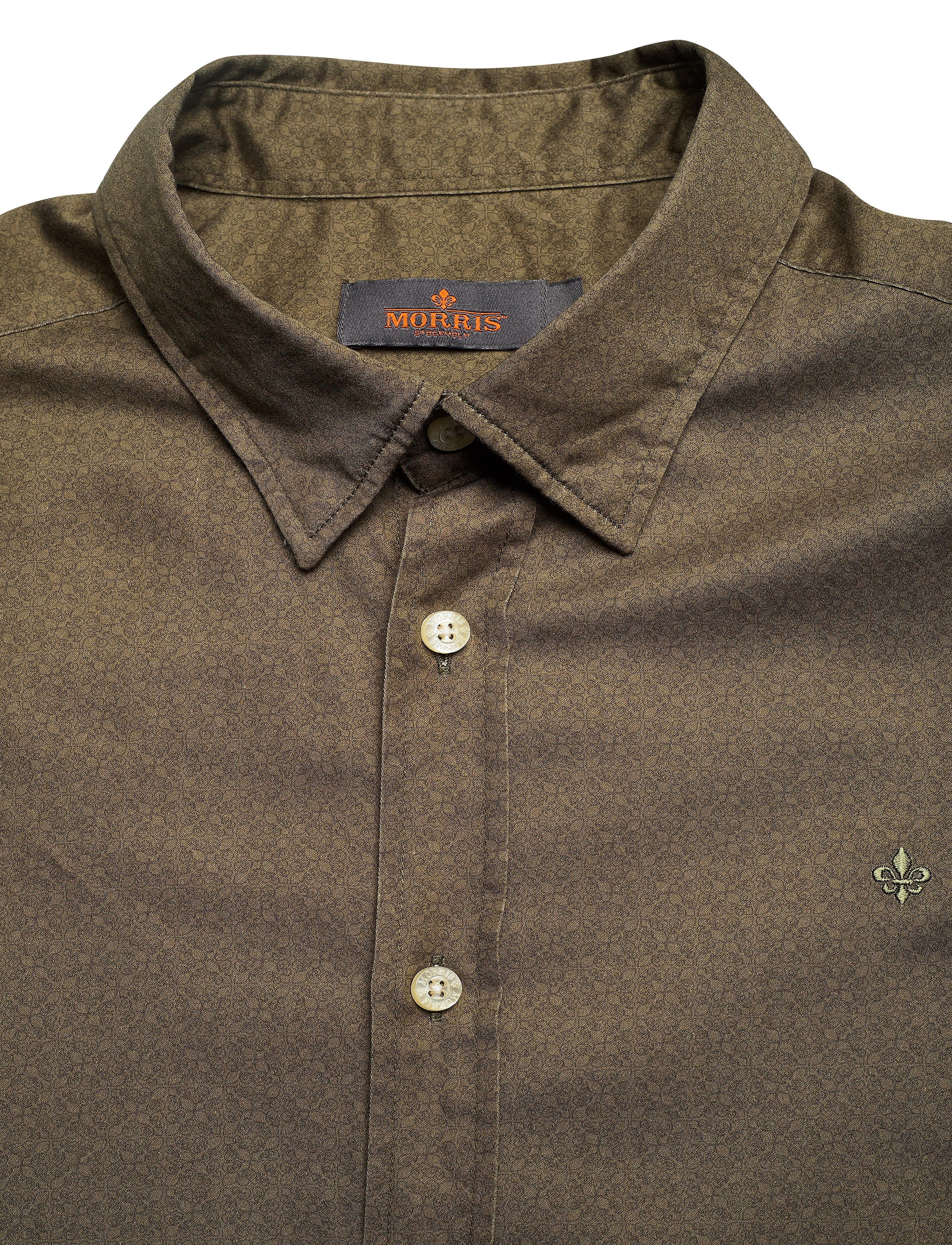Morris - Dalton Button Under Shirt - olive - 2