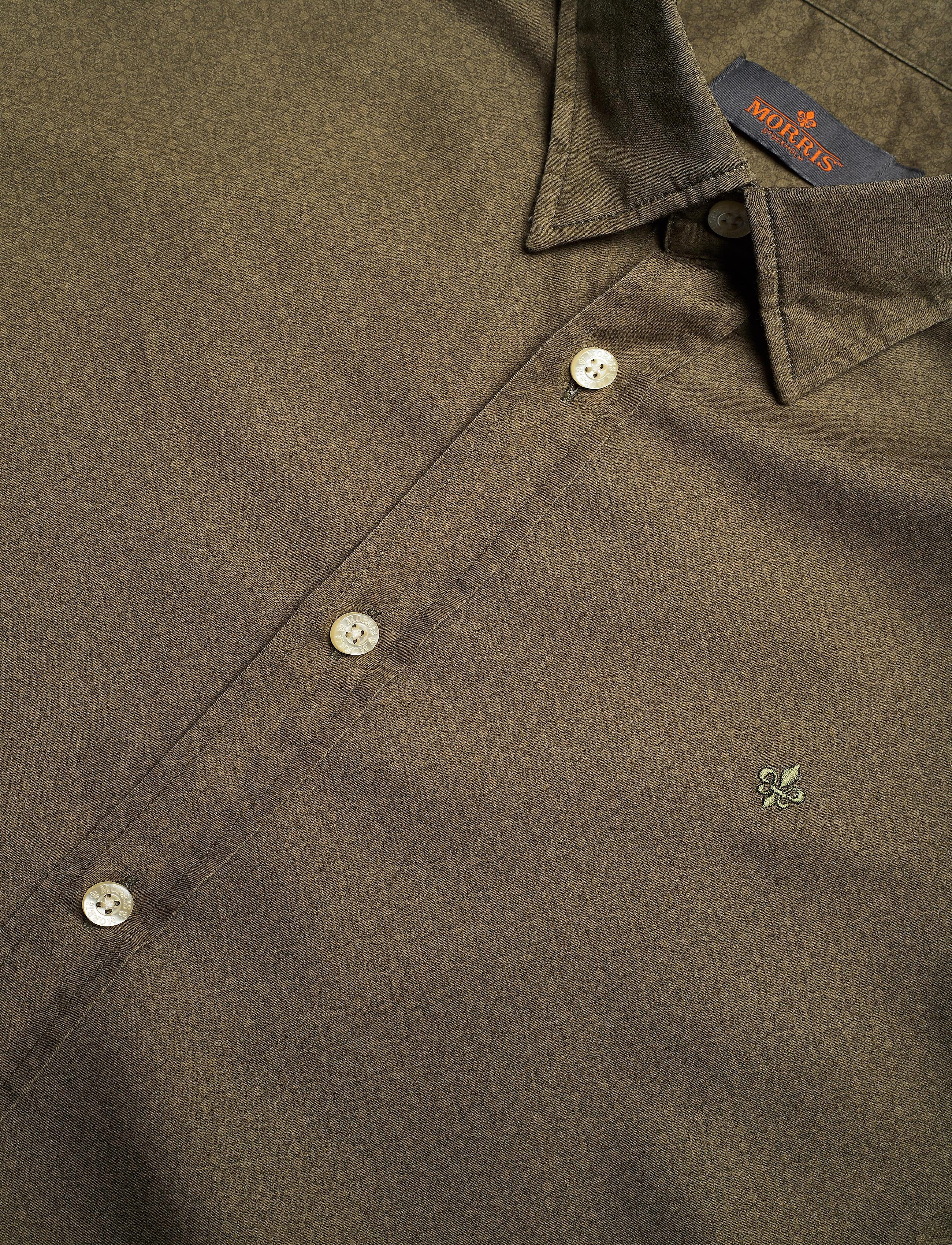 Morris - Dalton Button Under Shirt - olive - 3