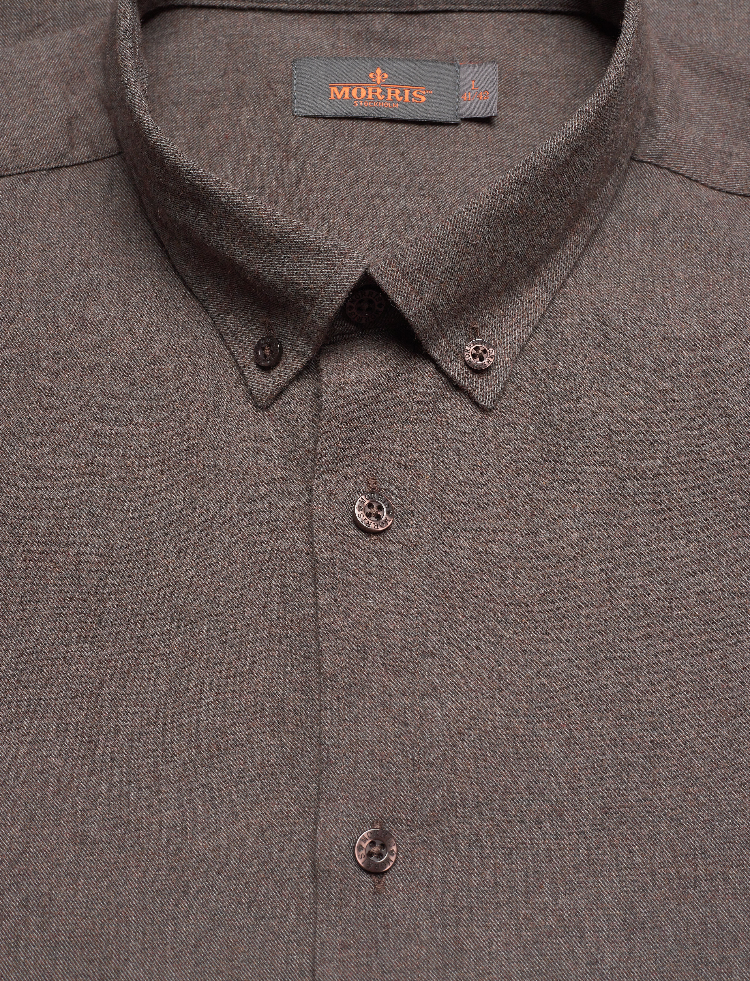 Morris - Nelson Button Down Shirt - brown - 2