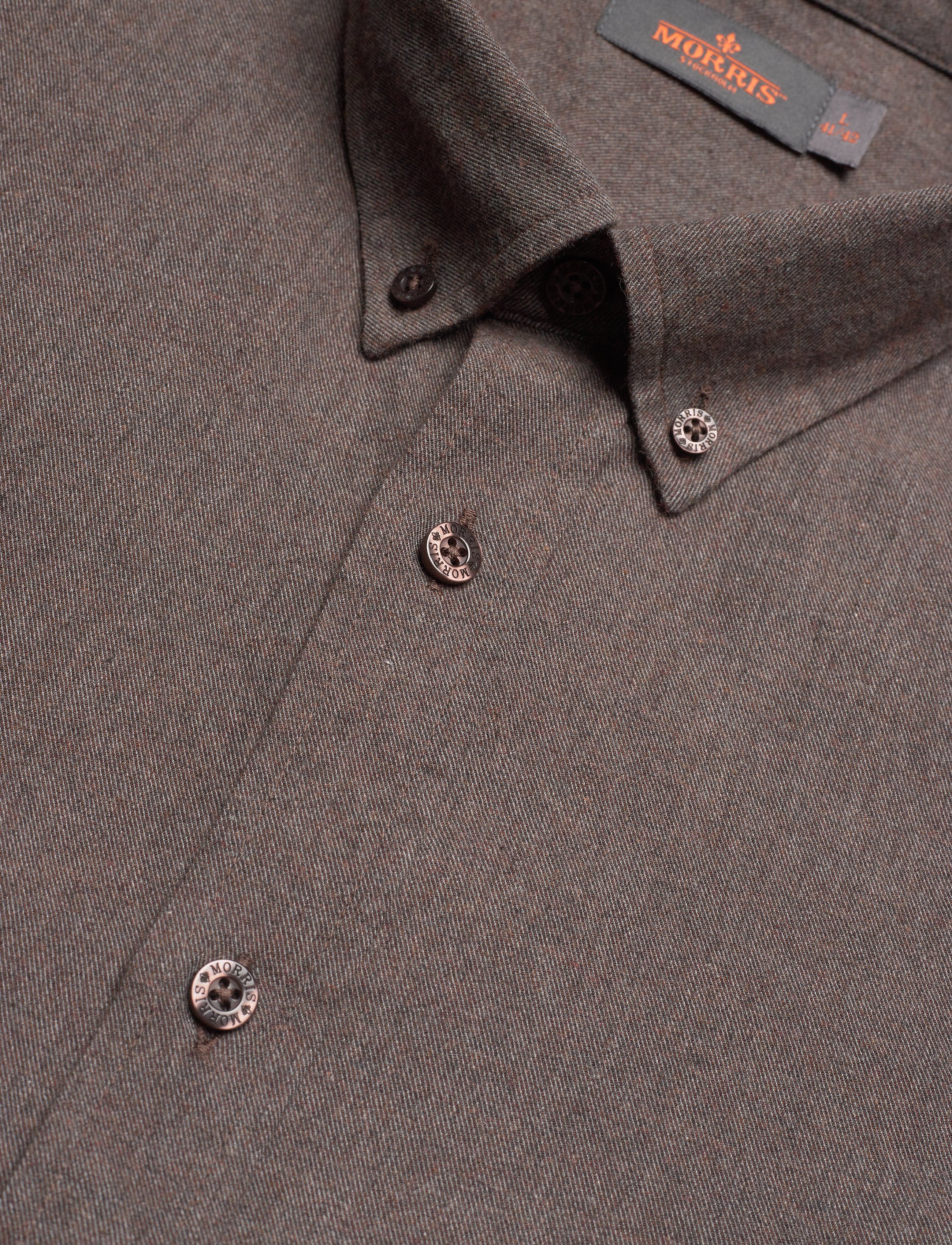 Morris - Nelson Button Down Shirt - brown - 3