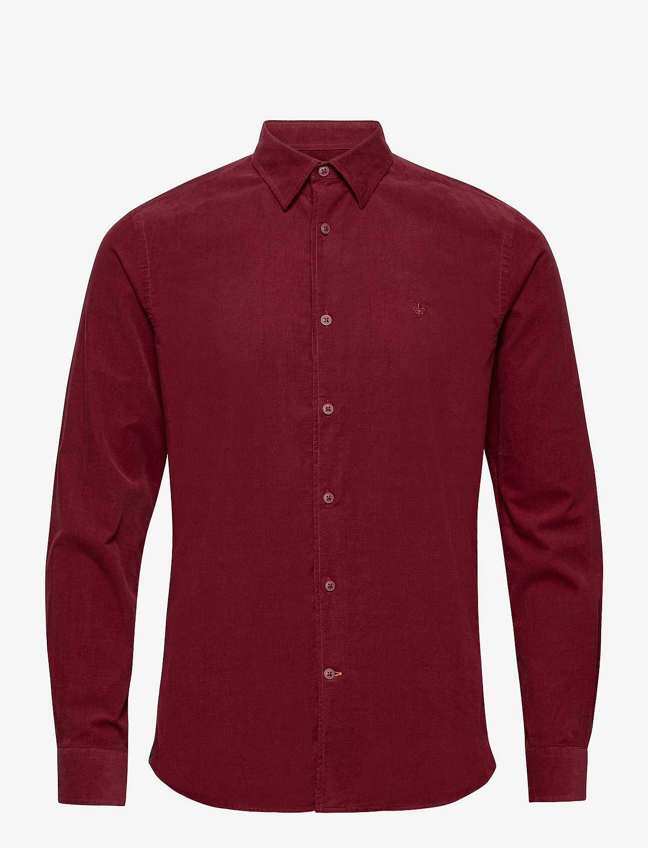 Cedrik Button Under Shirt - WINE RED