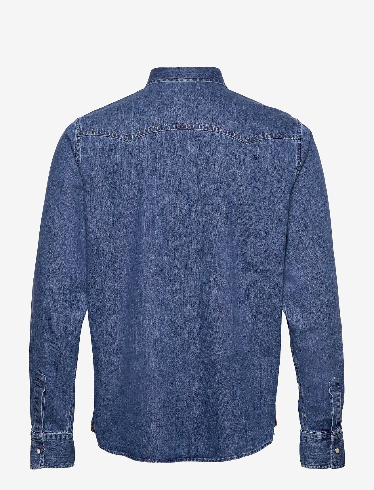 Morris - Walton Denim Shirt - denimskjorter - blue - 1