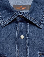 Morris - Walton Denim Shirt - jeansskjortor - blue - 2