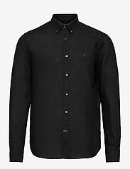 Douglas BD Linen Shirt LS - BLACK