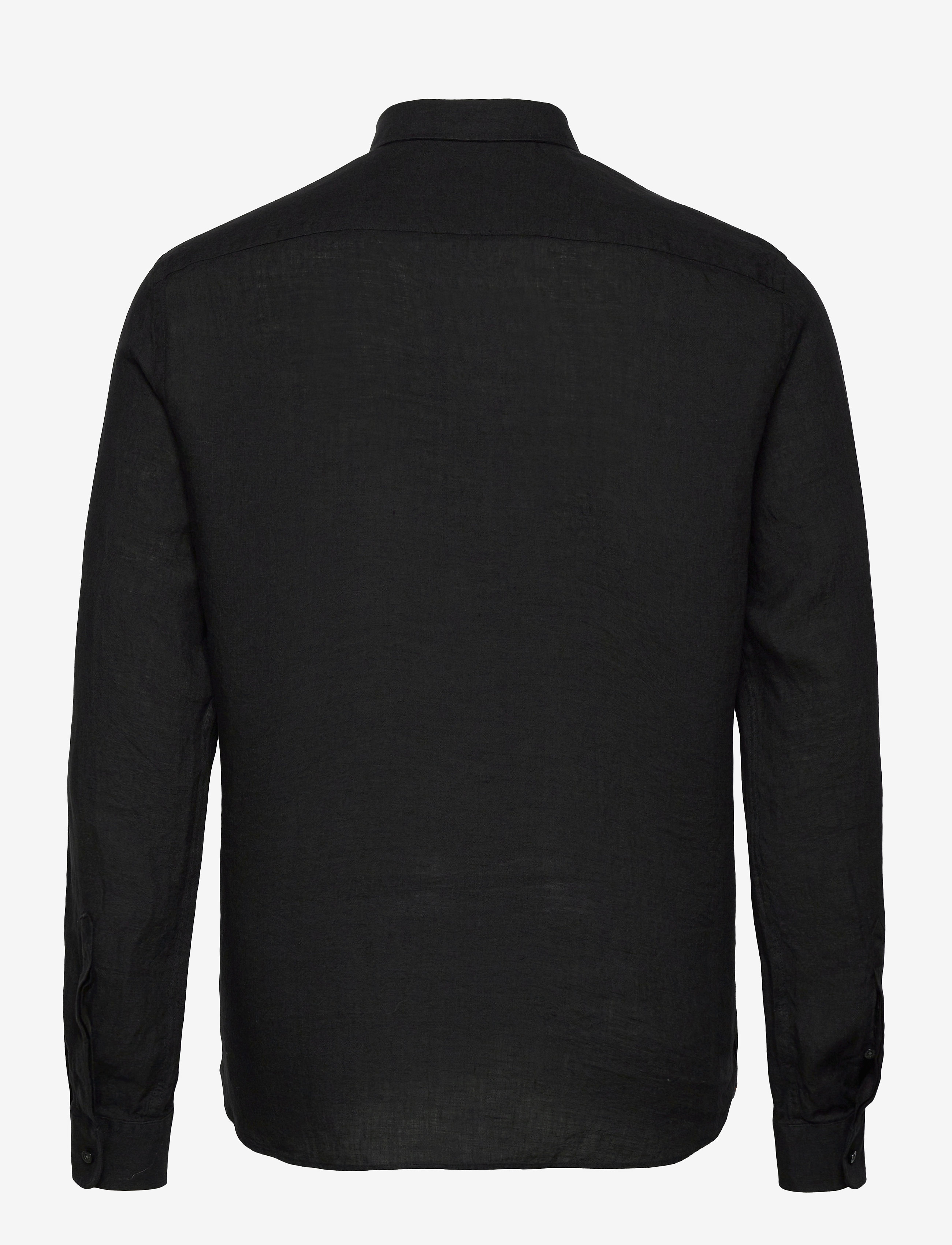 Morris - Douglas Linen Shirt-Classic Fit - linneskjortor - black - 2