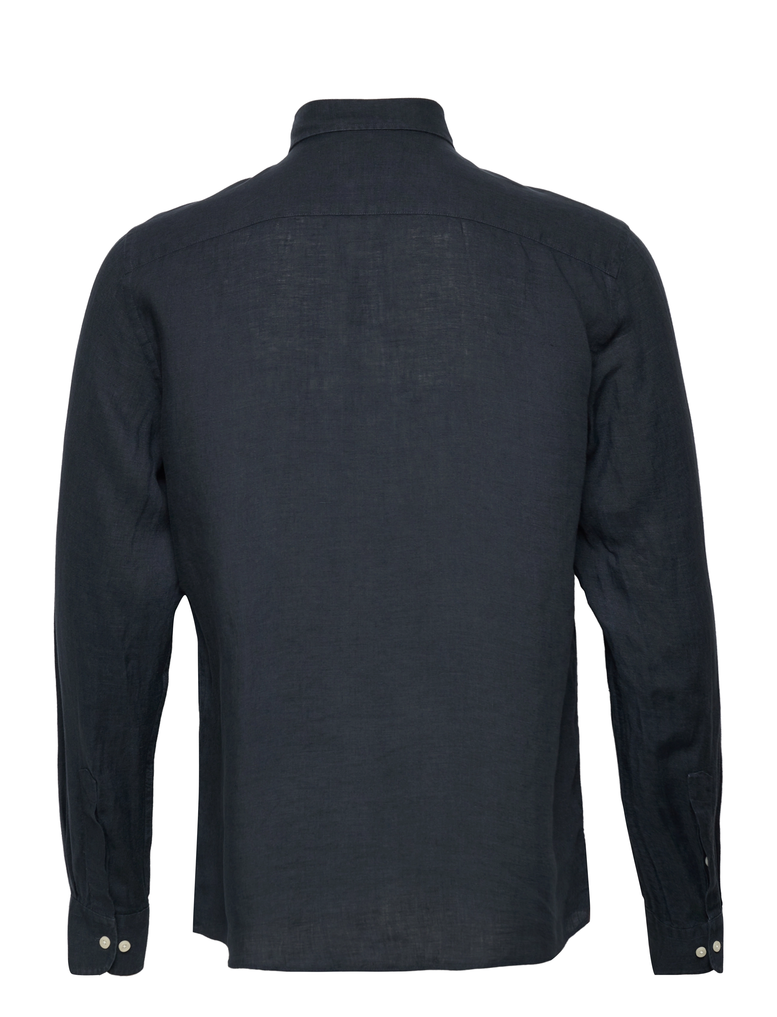Morris - Douglas Linen Shirt-Classic Fit - linneskjortor - dark blue - 2