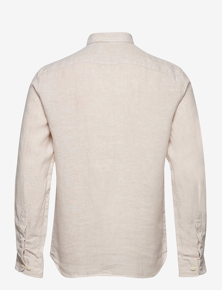 Morris - Douglas Linen Shirt-Classic Fit - leinenhemden - khaki - 2