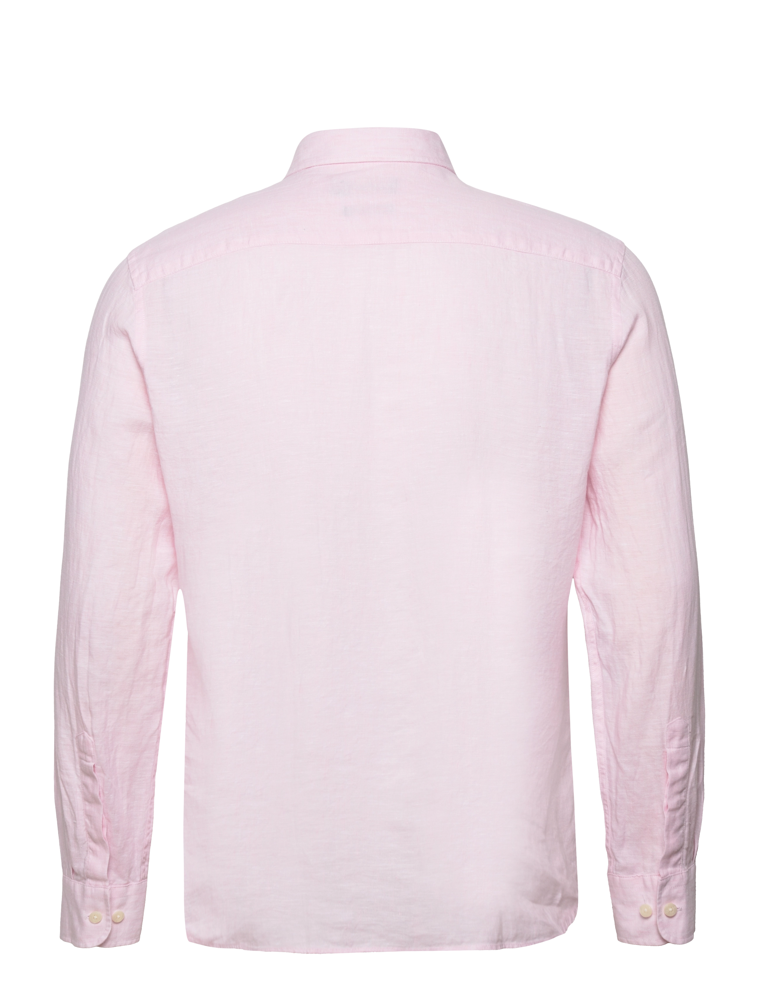 Morris - Douglas Linen Shirt-Classic Fit - linneskjortor - lt pink - 2