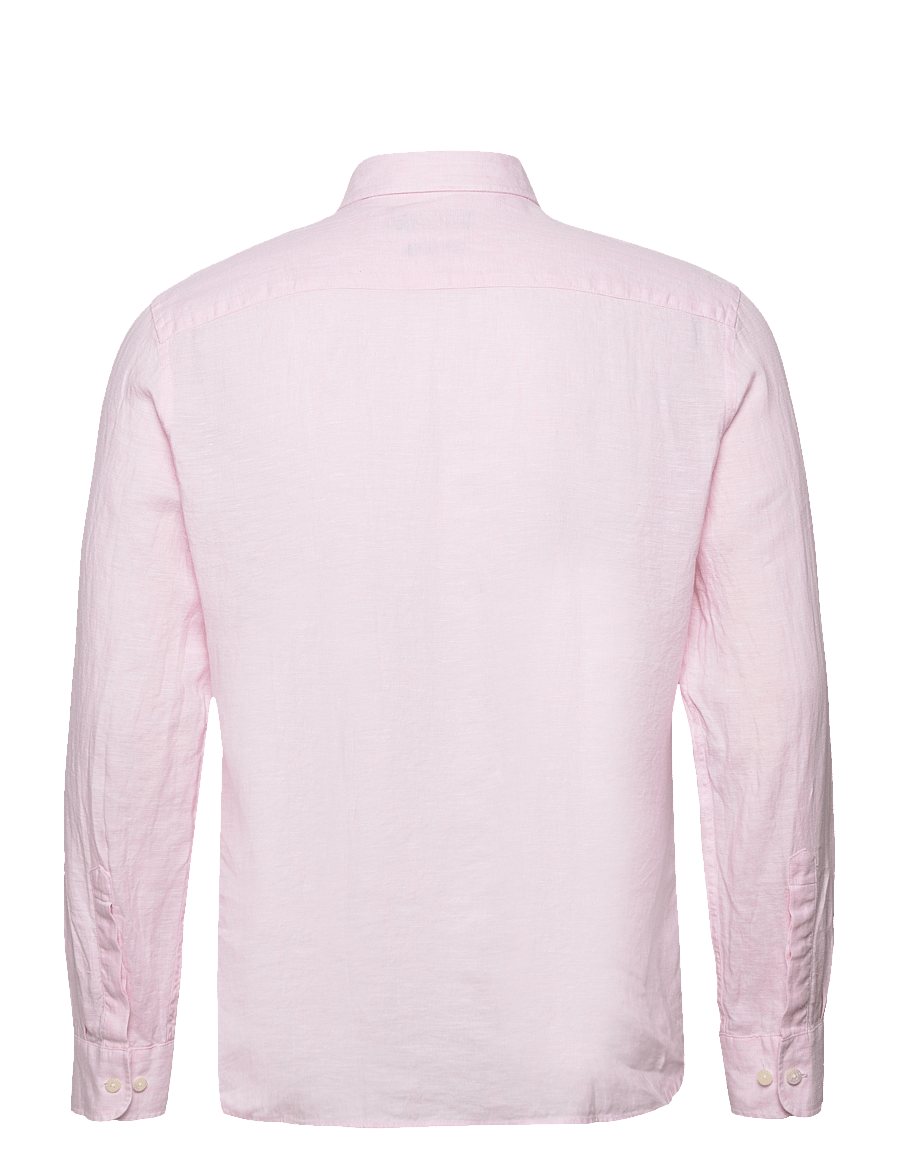 Morris - Douglas Linen Shirt-Classic Fit - hørskjorter - lt pink - 2