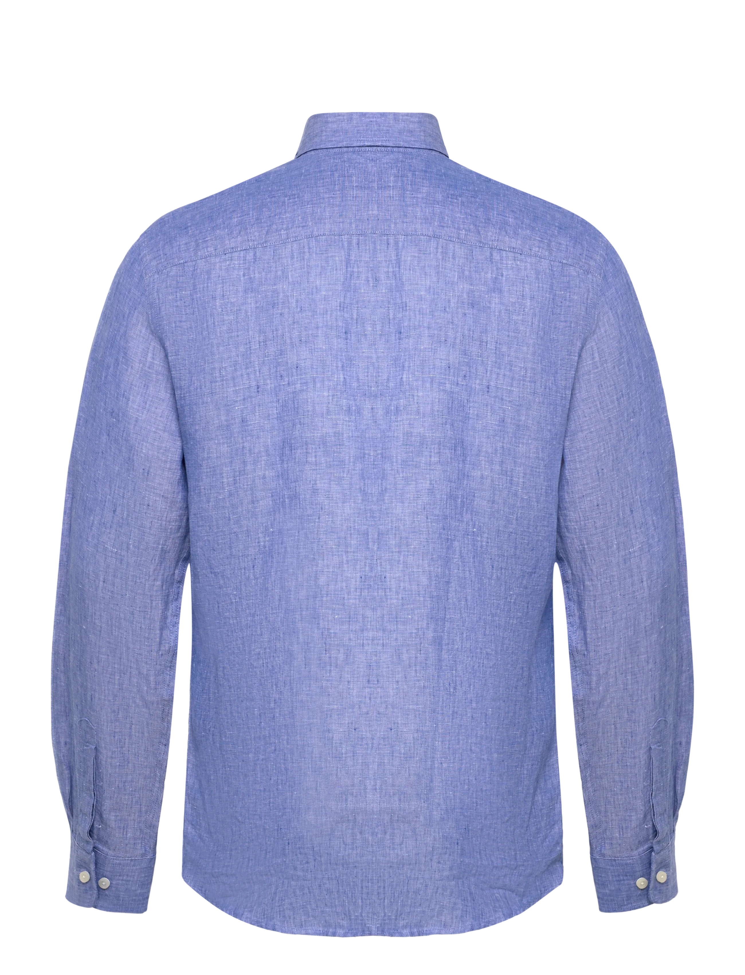 Morris - Douglas Linen Shirt-Classic Fit - hørskjorter - mid blue - 2