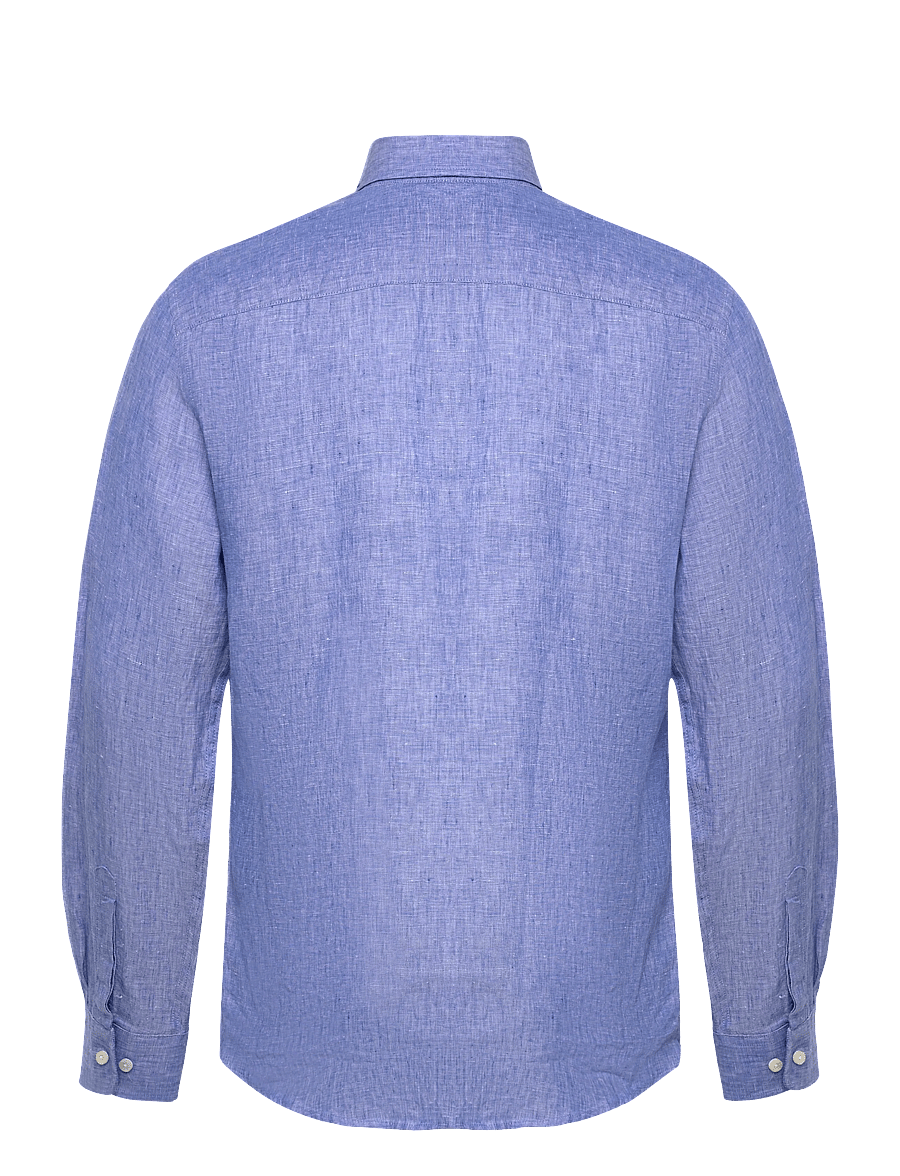 Morris - Douglas Linen Shirt-Classic Fit - leinenhemden - mid blue - 2