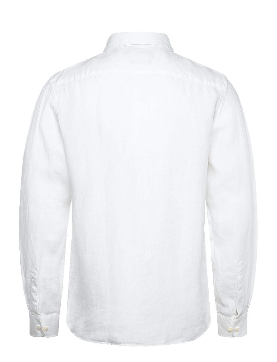 Morris - Douglas Linen Shirt-Classic Fit - linen shirts - off white - 2