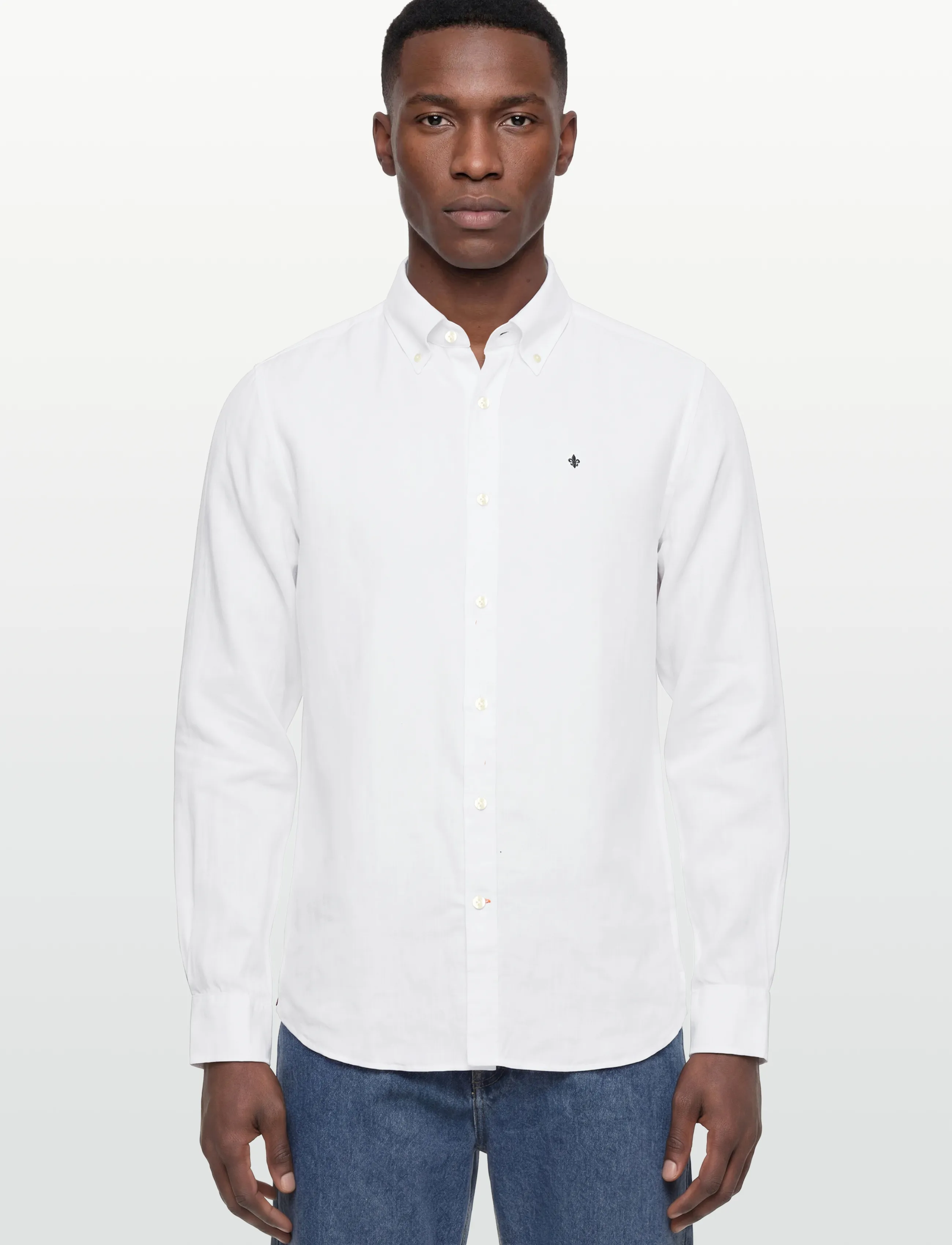 Morris - Douglas Linen Shirt-Classic Fit - linased särgid - off white - 3