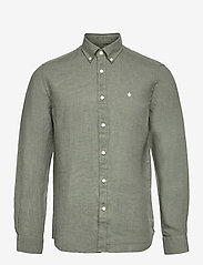 Douglas BD Linen Shirt LS - OLIVE