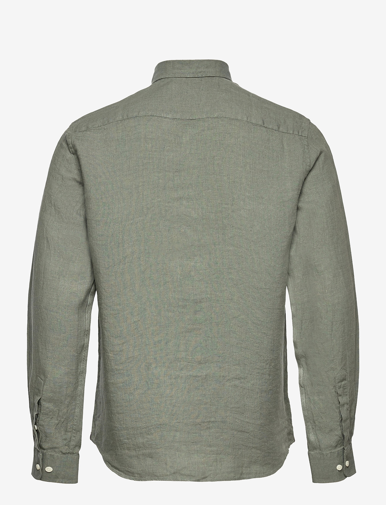 Morris - Douglas Linen Shirt-Classic Fit - linen shirts - olive - 2