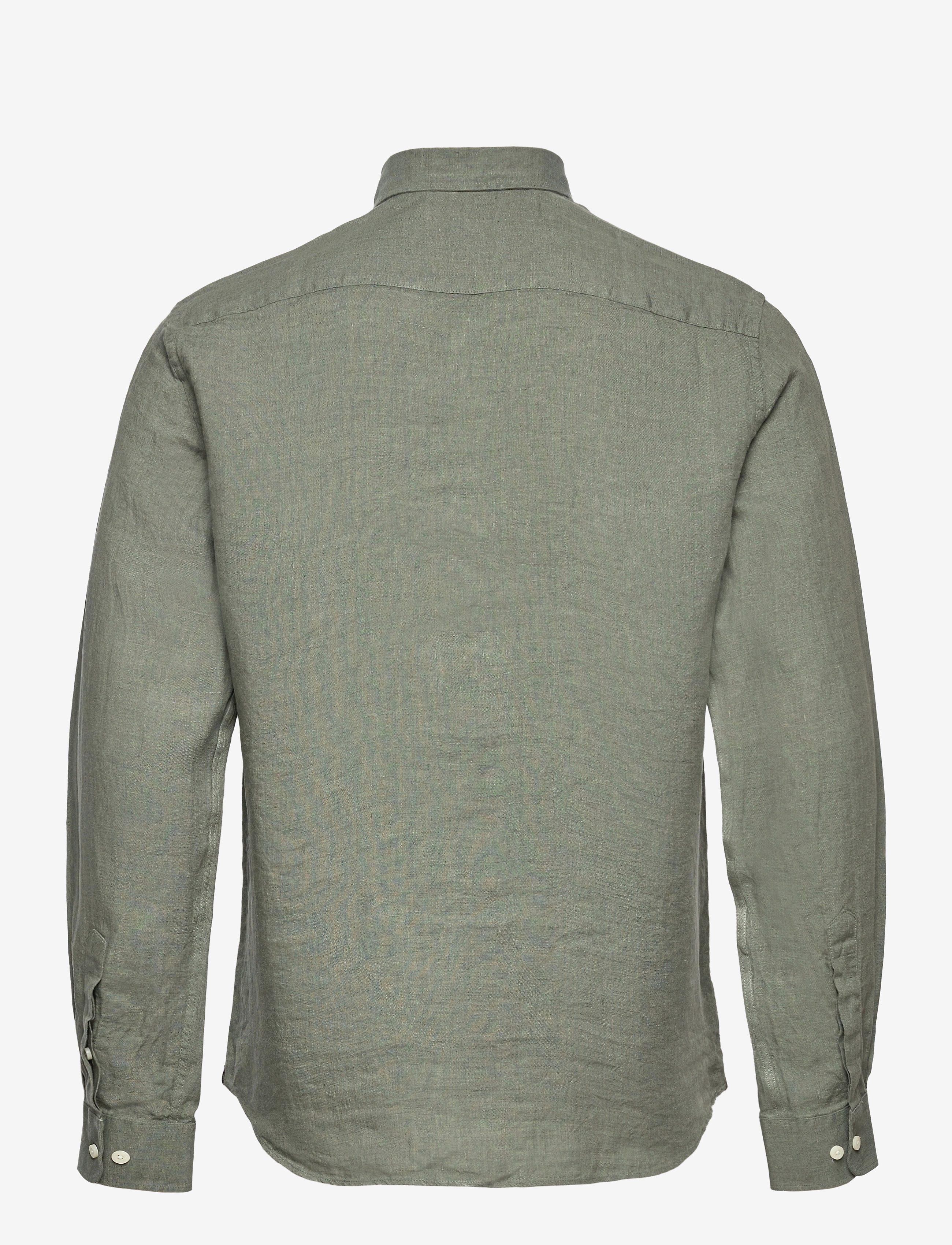 Morris - Douglas Linen Shirt-Classic Fit - linased särgid - olive - 2