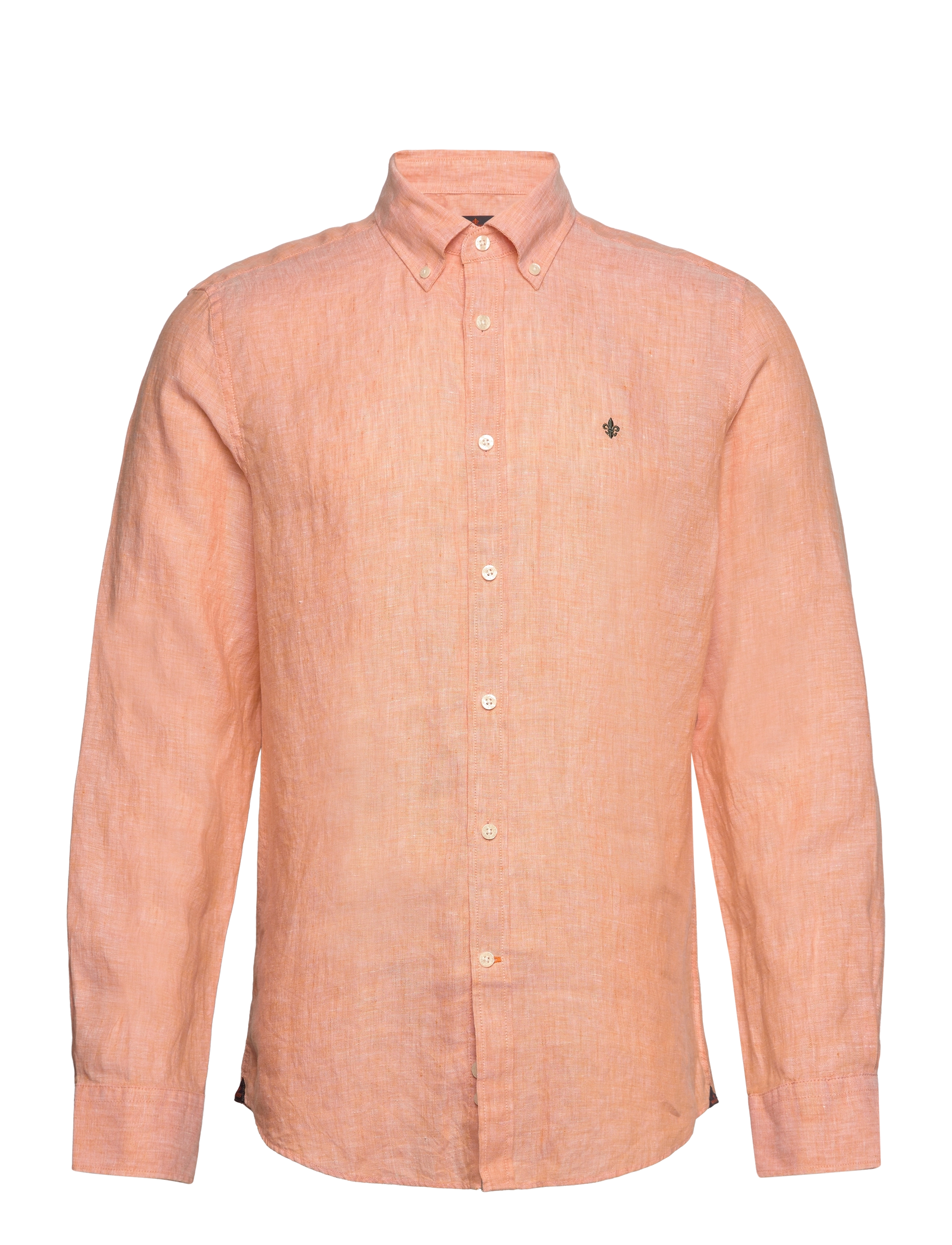 Morris Douglas Linen Shirt-Classic Fit - Leinenhemden - ORANGE / orange