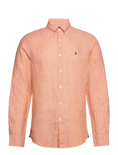 Morris Douglas Linen Shirt-Classic Fit - Linased särgid - ORANGE / orange