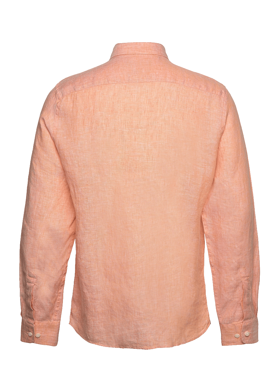Morris - Douglas Linen Shirt-Classic Fit - linen shirts - orange - 1