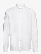 Douglas BD Linen Shirt LS - WHITE