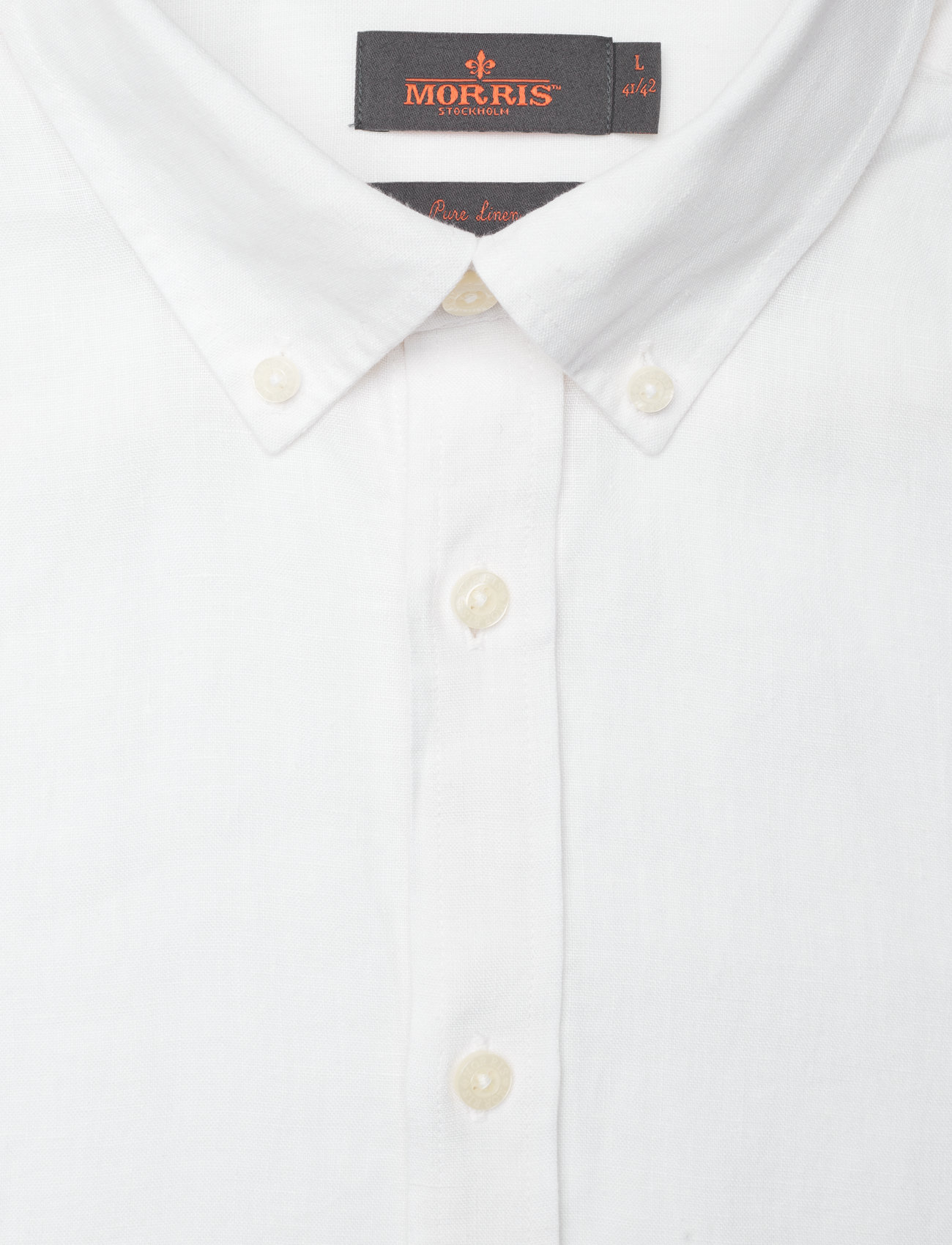 Morris - Douglas BD Linen Shirt LS - basic overhemden - white - 2