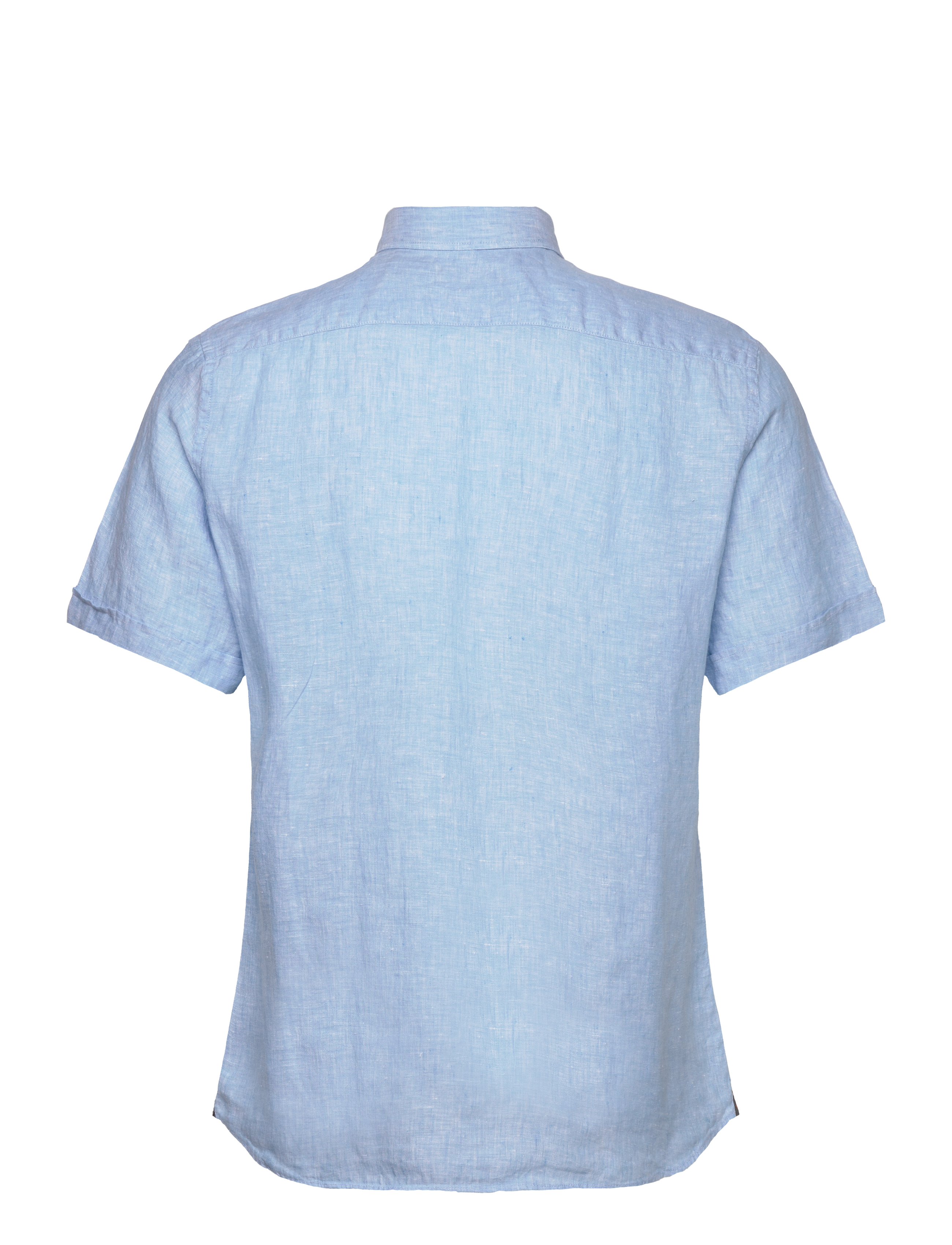 Morris - Douglas Linen SS Shirt-Classic Fit - hørskjorter - blue - 1