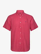 Douglas BD Linen Shirt SS - CERISE