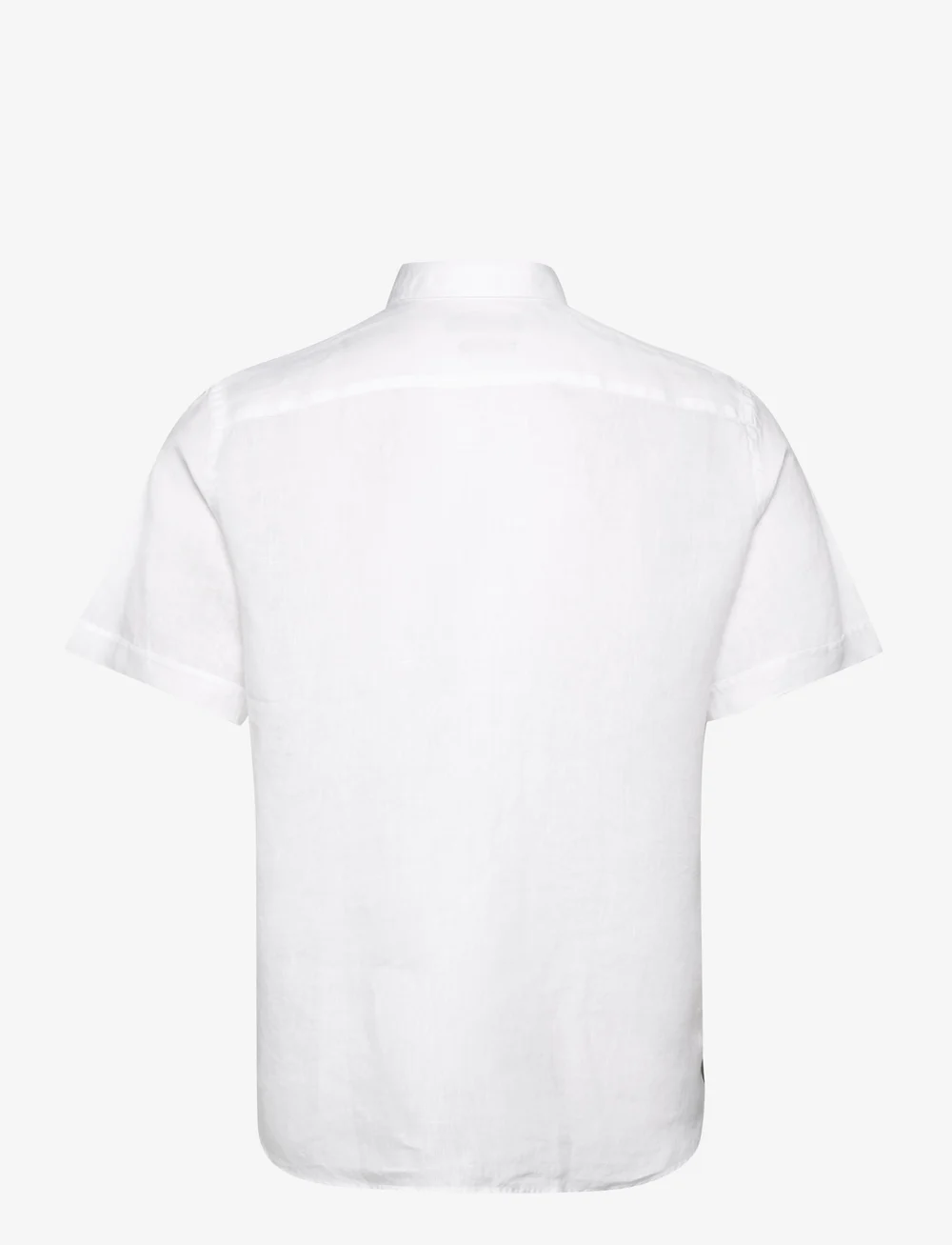 Morris - Douglas BD Linen Shirt SS - linen shirts - white - 1