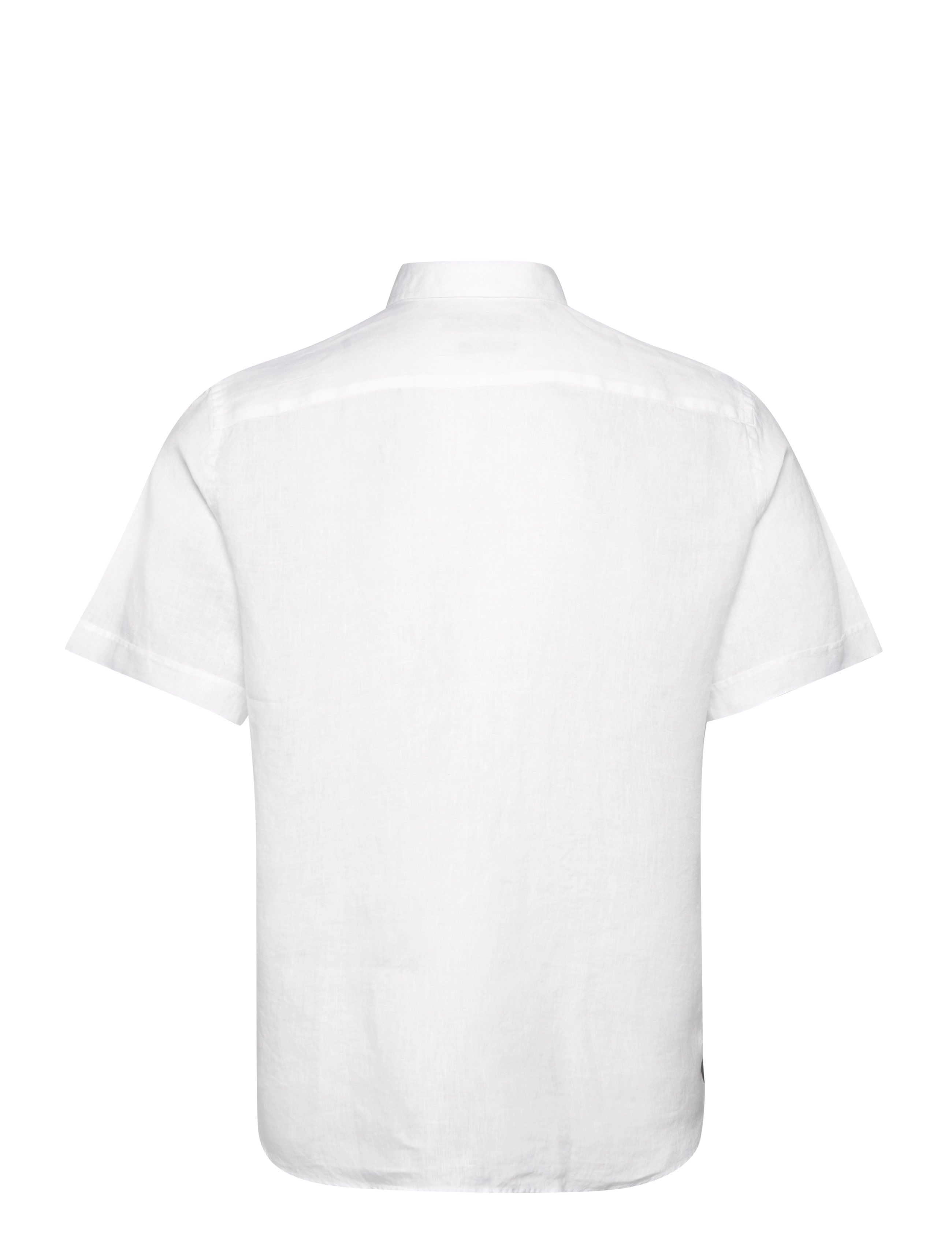 Morris - Douglas Linen SS Shirt-Classic Fit - linased särgid - white - 1