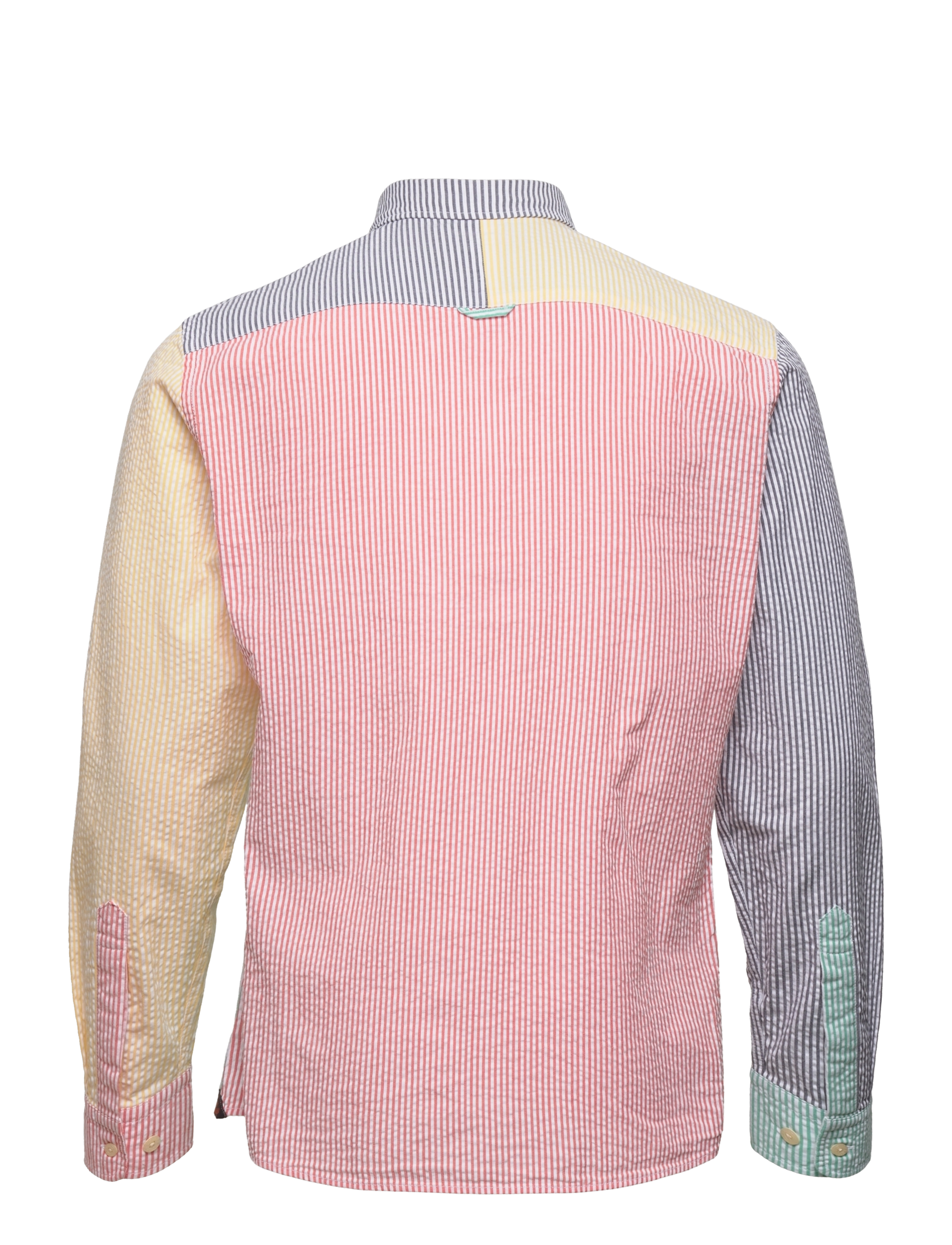 Morris - Seersucker Mix Shirt BD - red - 1