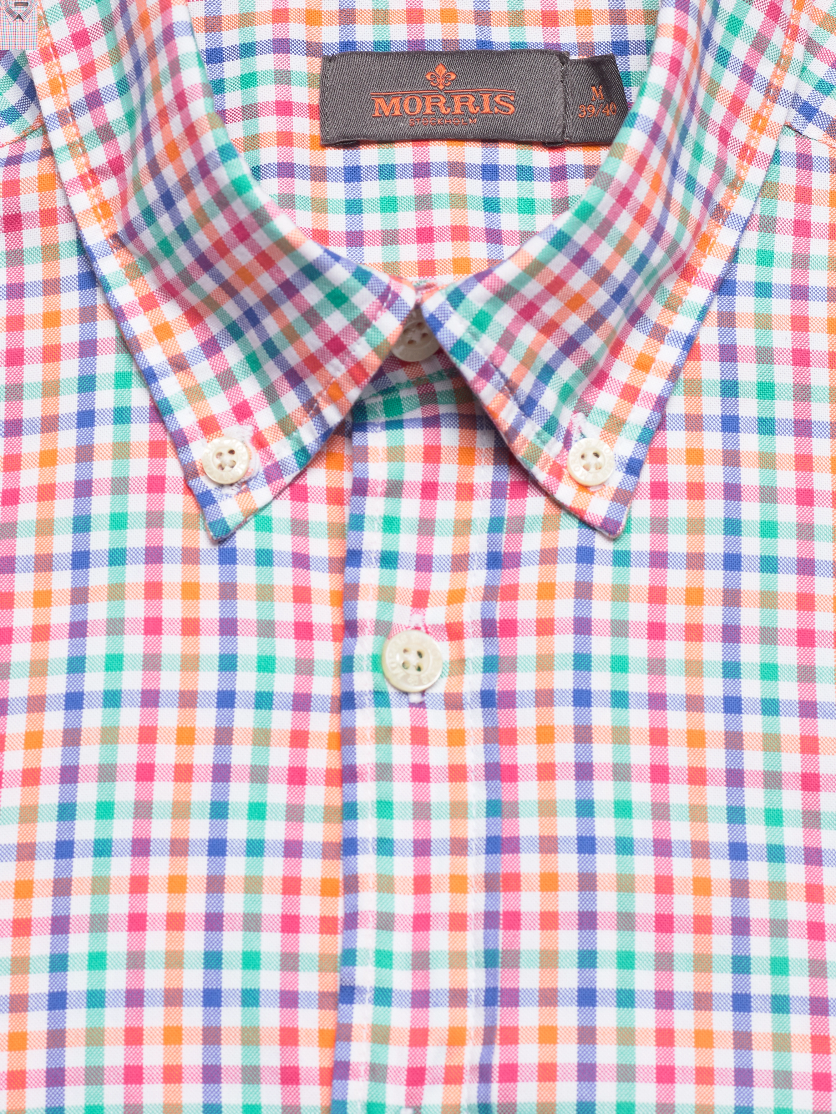 Morris - Summer Oxford Shirt BD - orange - 2