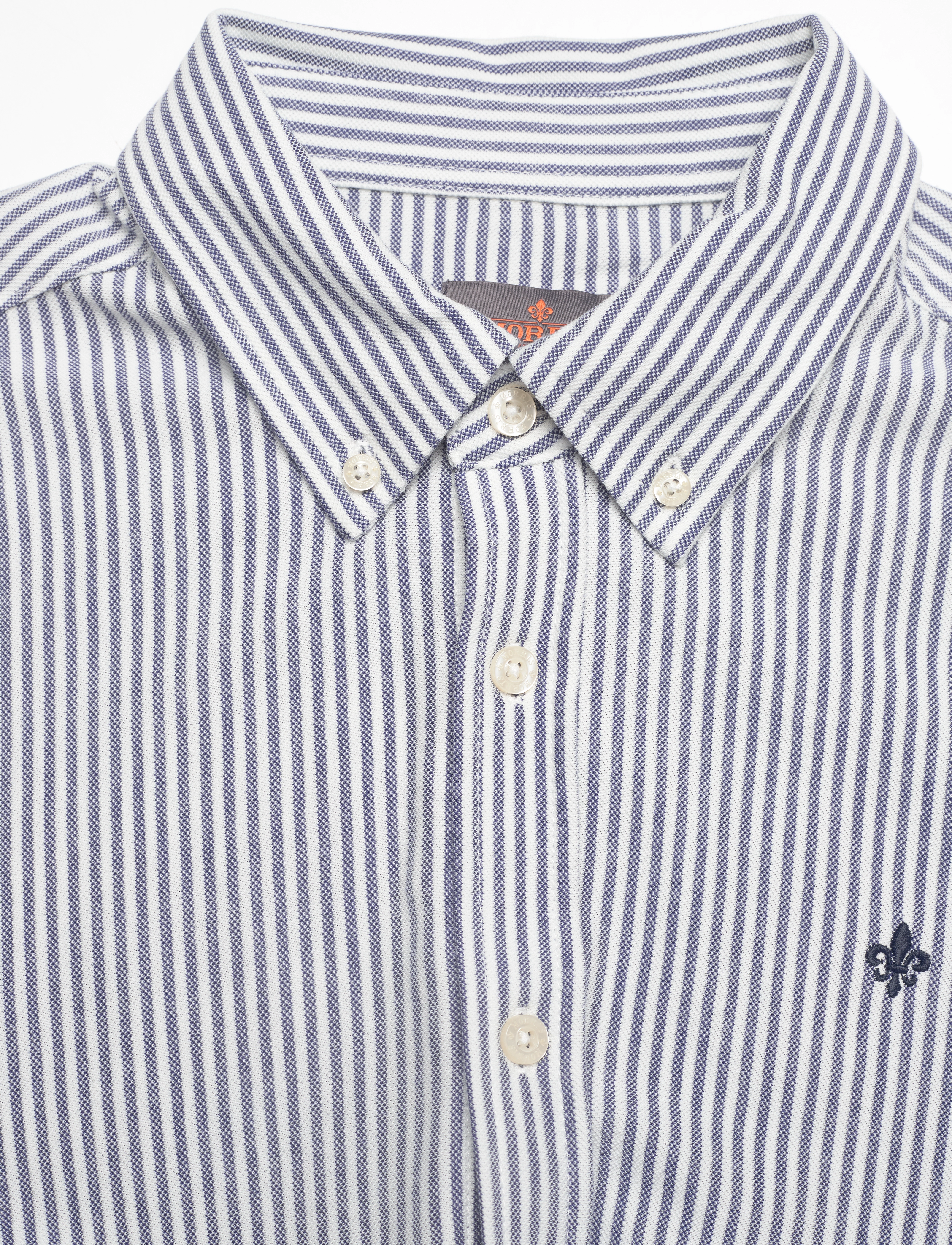 Morris - Ivory BD Striped Jersey Shirt - blue - 2