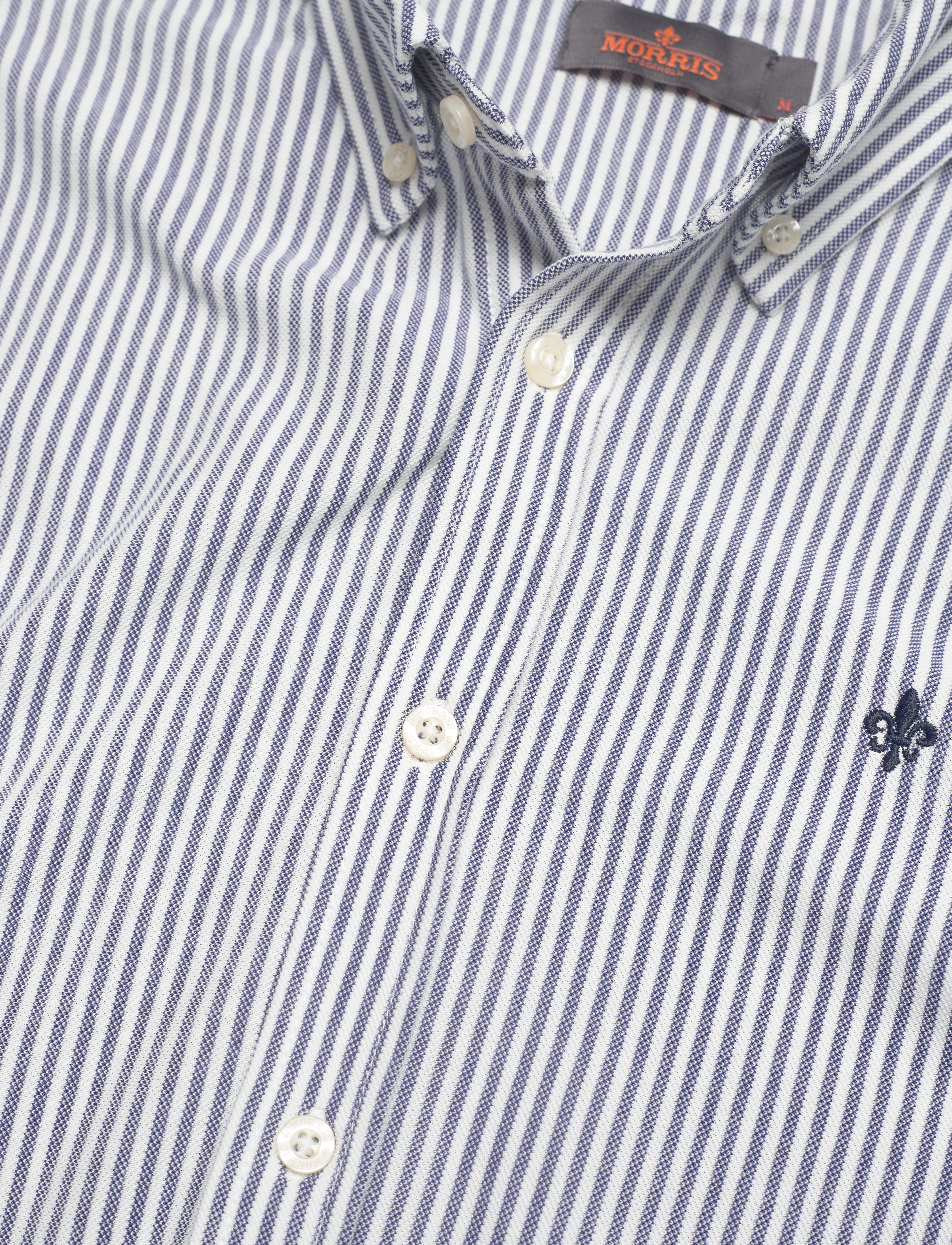 Morris - Ivory BD Striped Jersey Shirt - blue - 3