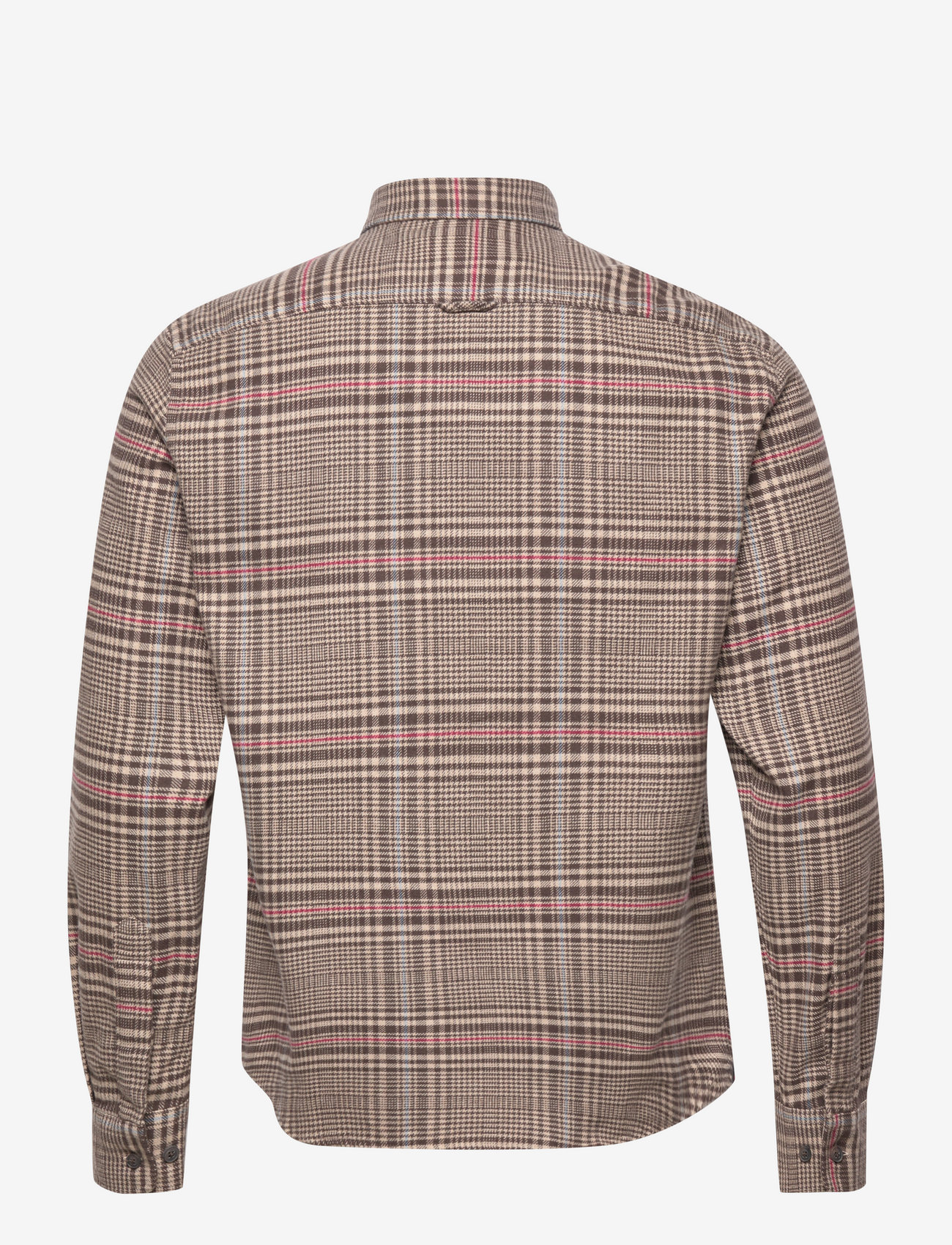 Morris - Multicheck Flannel Shirt BD - brown - 1