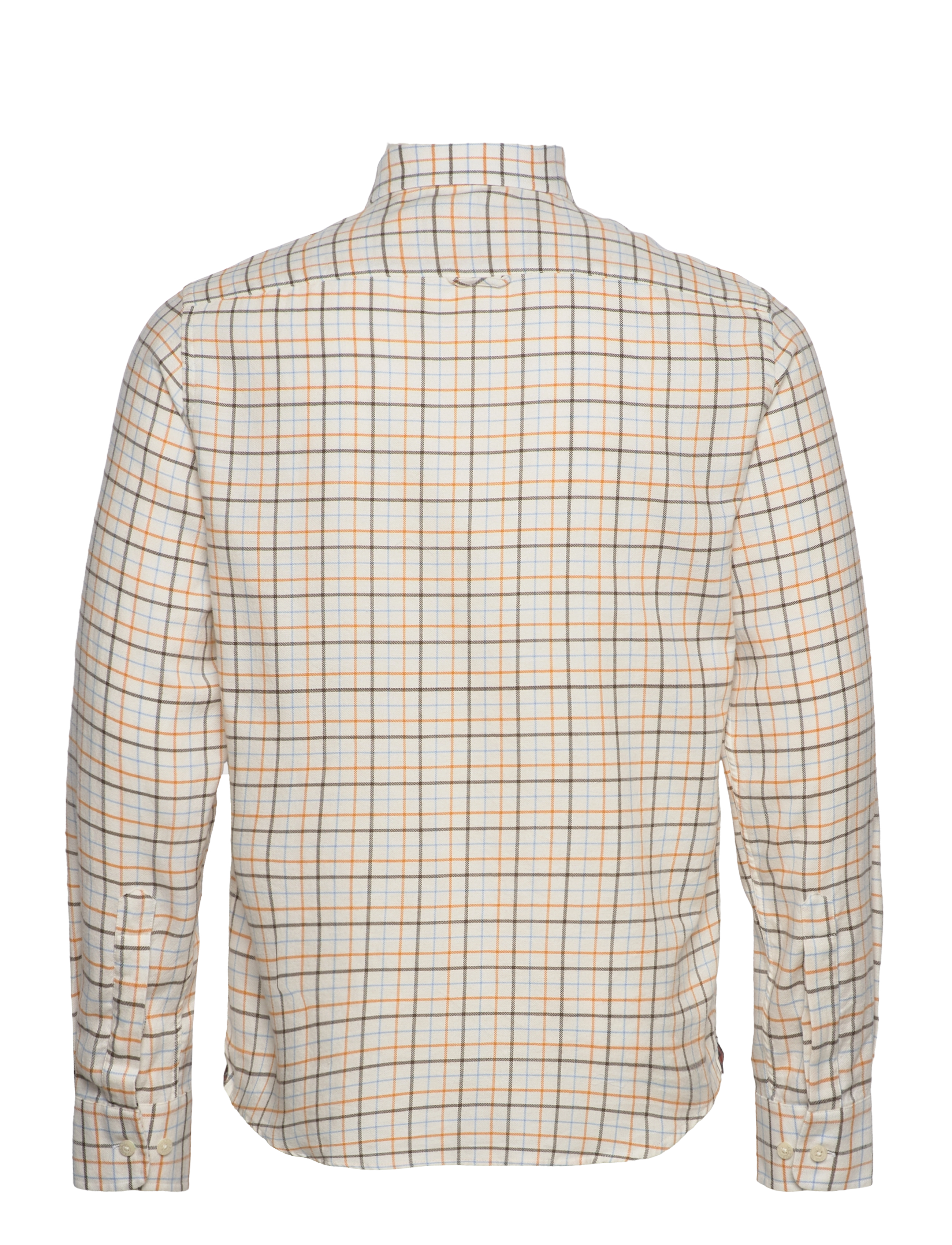 Morris - Soft Check Flannel Shirt BD - off white - 1