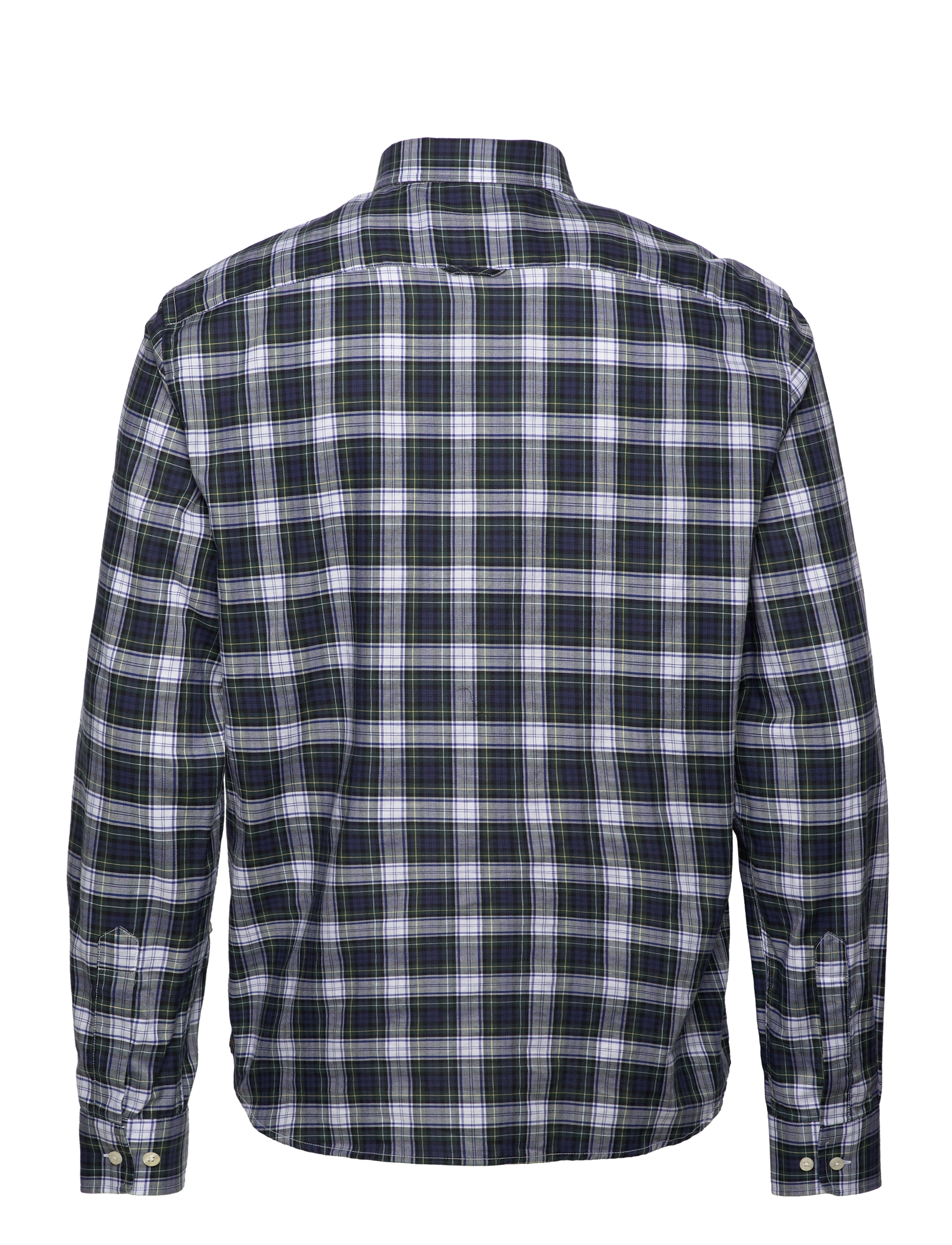 Morris - Tartan Twill Shirt BD - blue - 1