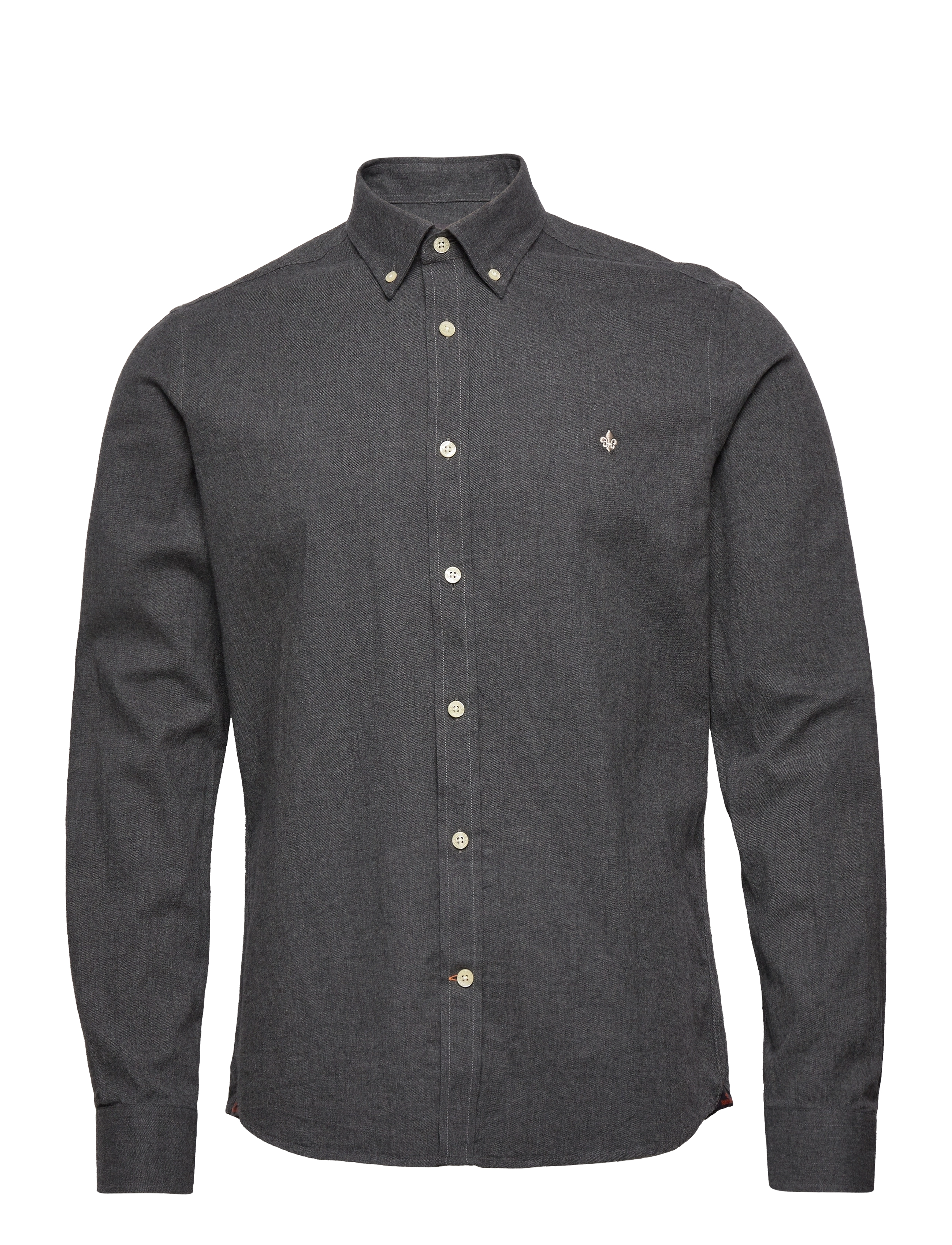 Morris - Watts Flannel Shirt BD - grey - 0