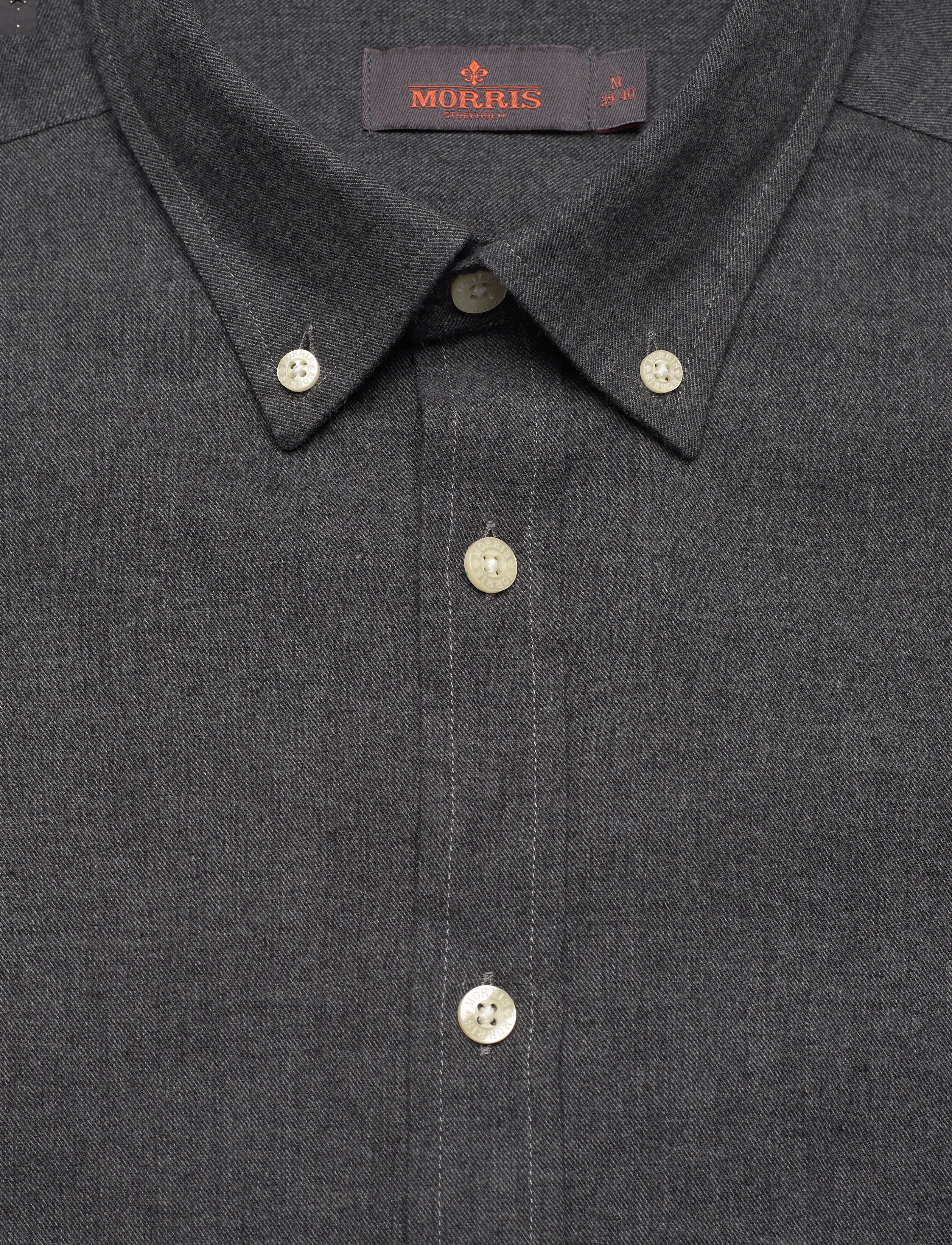 Morris - Watts Flannel Shirt BD - grey - 2