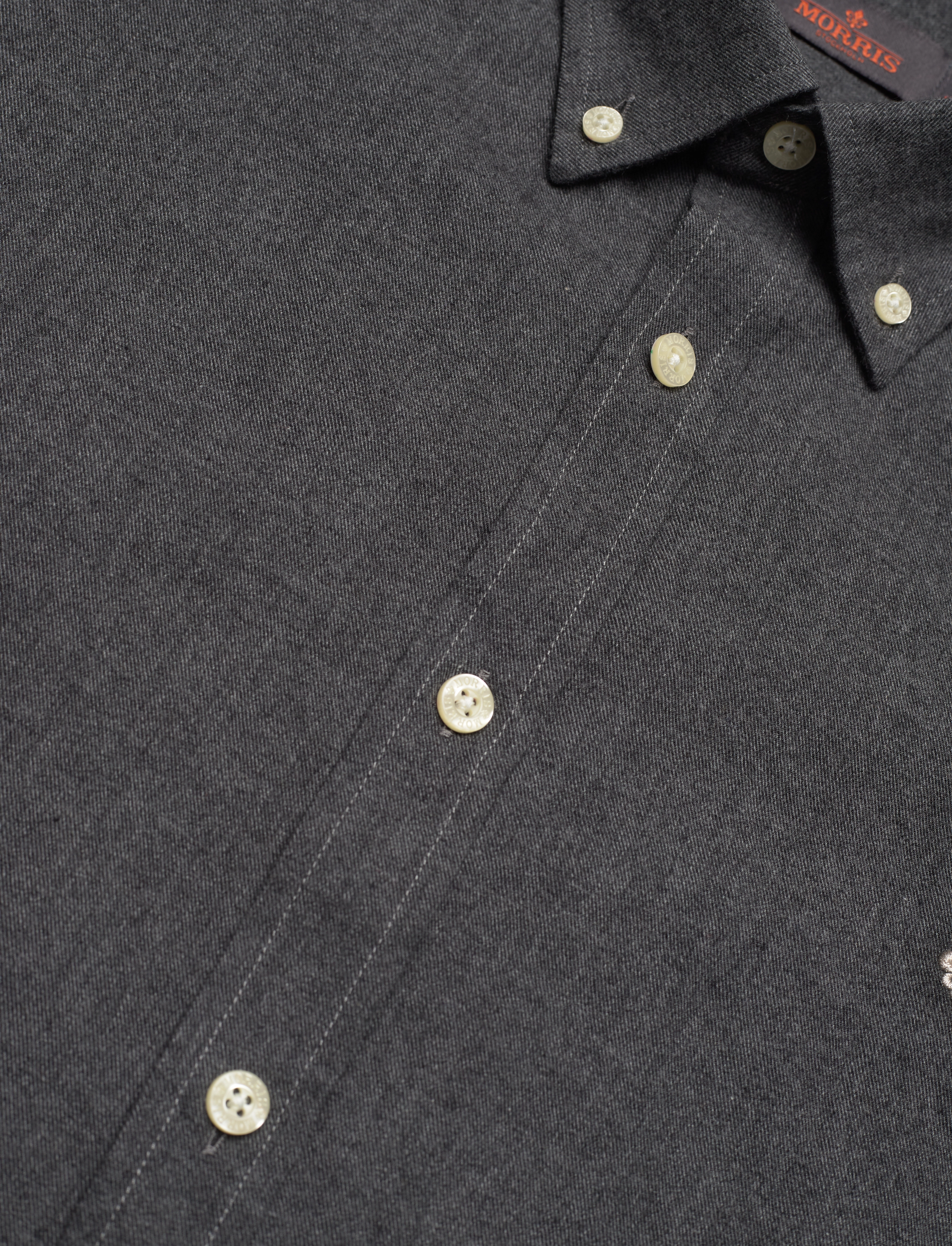 Morris - Watts Flannel Shirt BD - grey - 3