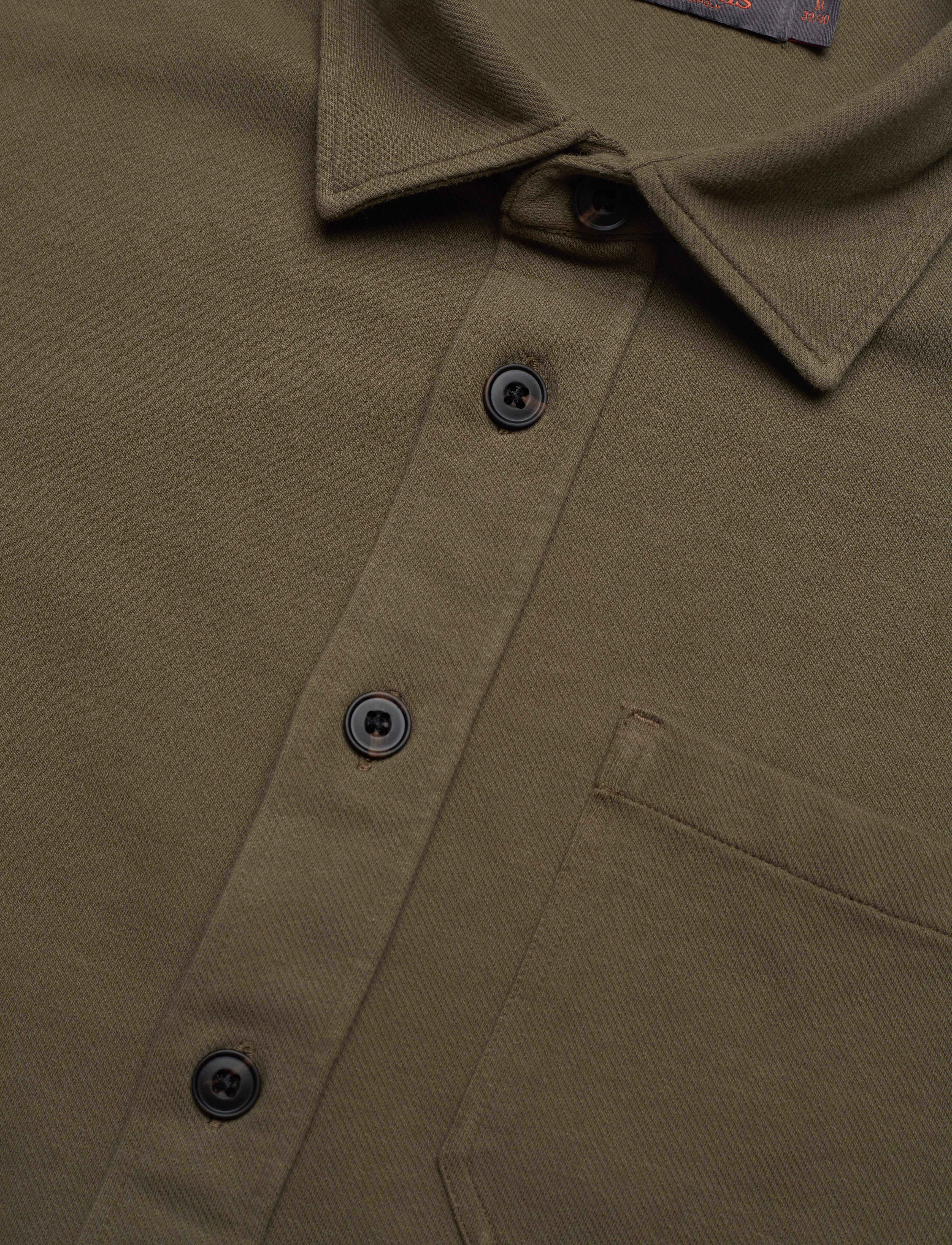 Morris - Jersey Overshirt - olive - 3