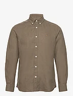 Douglas Linen BD Shirt - OLIVE